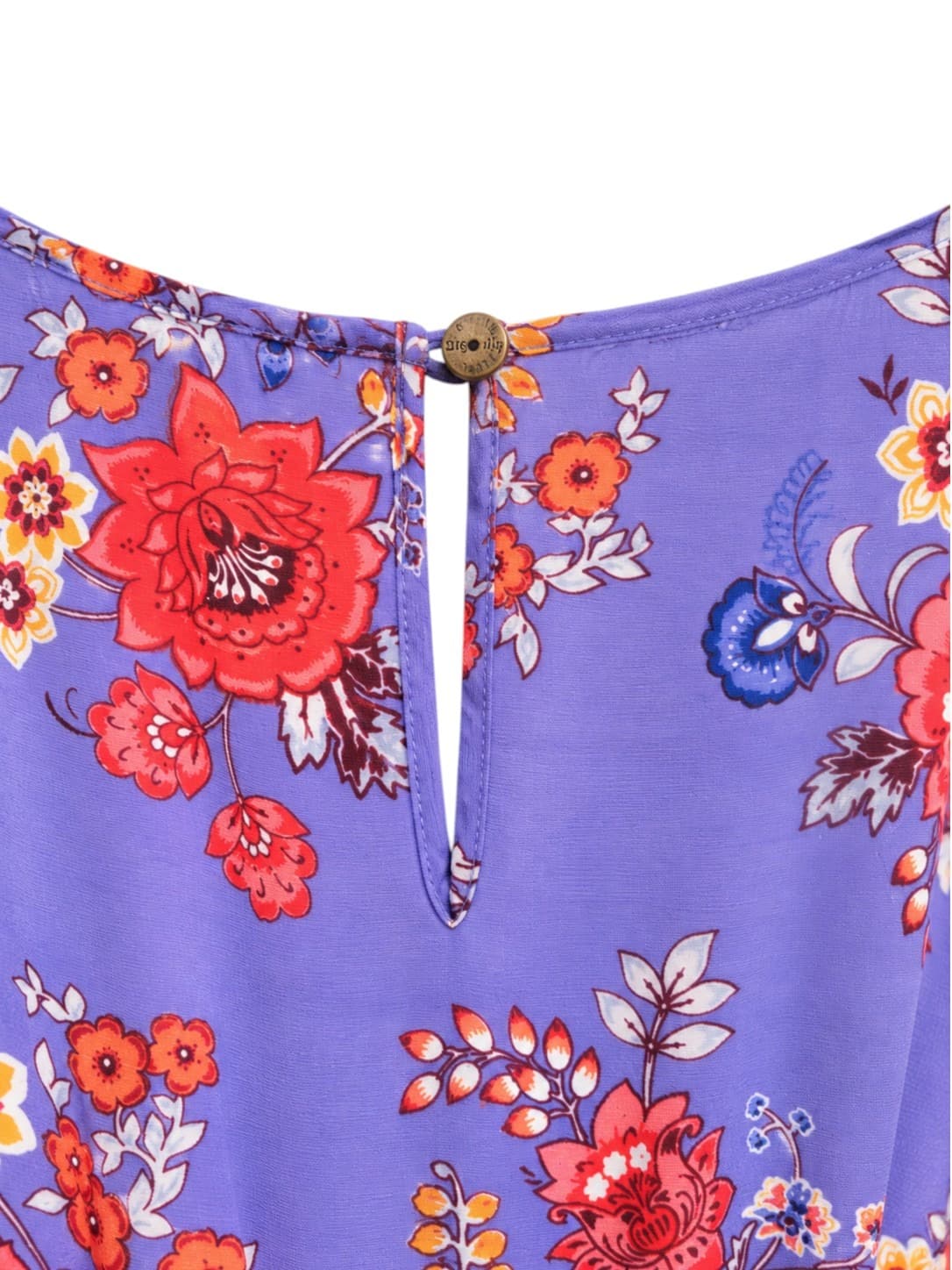 Tigerlily Stevie Onesie Floral Playsuit Purple Tie Waist BNWT Womens Size 6 — photo 5 of 9