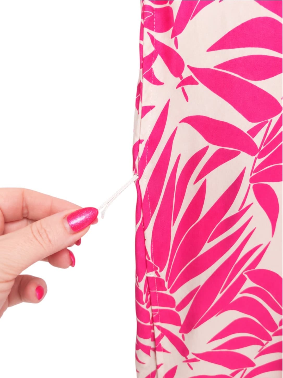 TRENERY Pink Stone Leaf Print Oversized Midi Dress Size 6 — photo 5 of 8