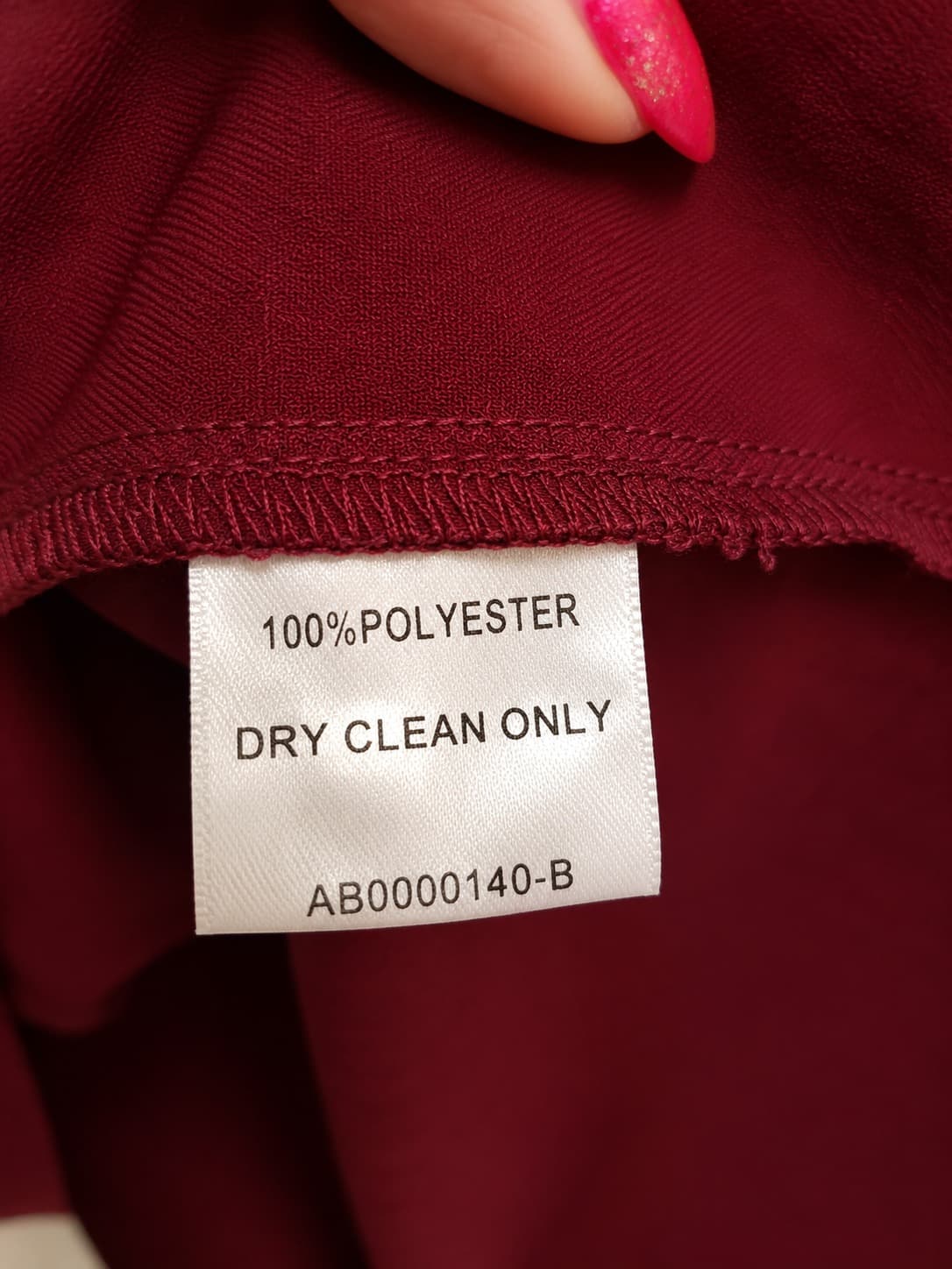 TUSSAH Burgundy Off Shoulder Ruffle Sleeve Mini Dress Size 14 — photo 5 of 5