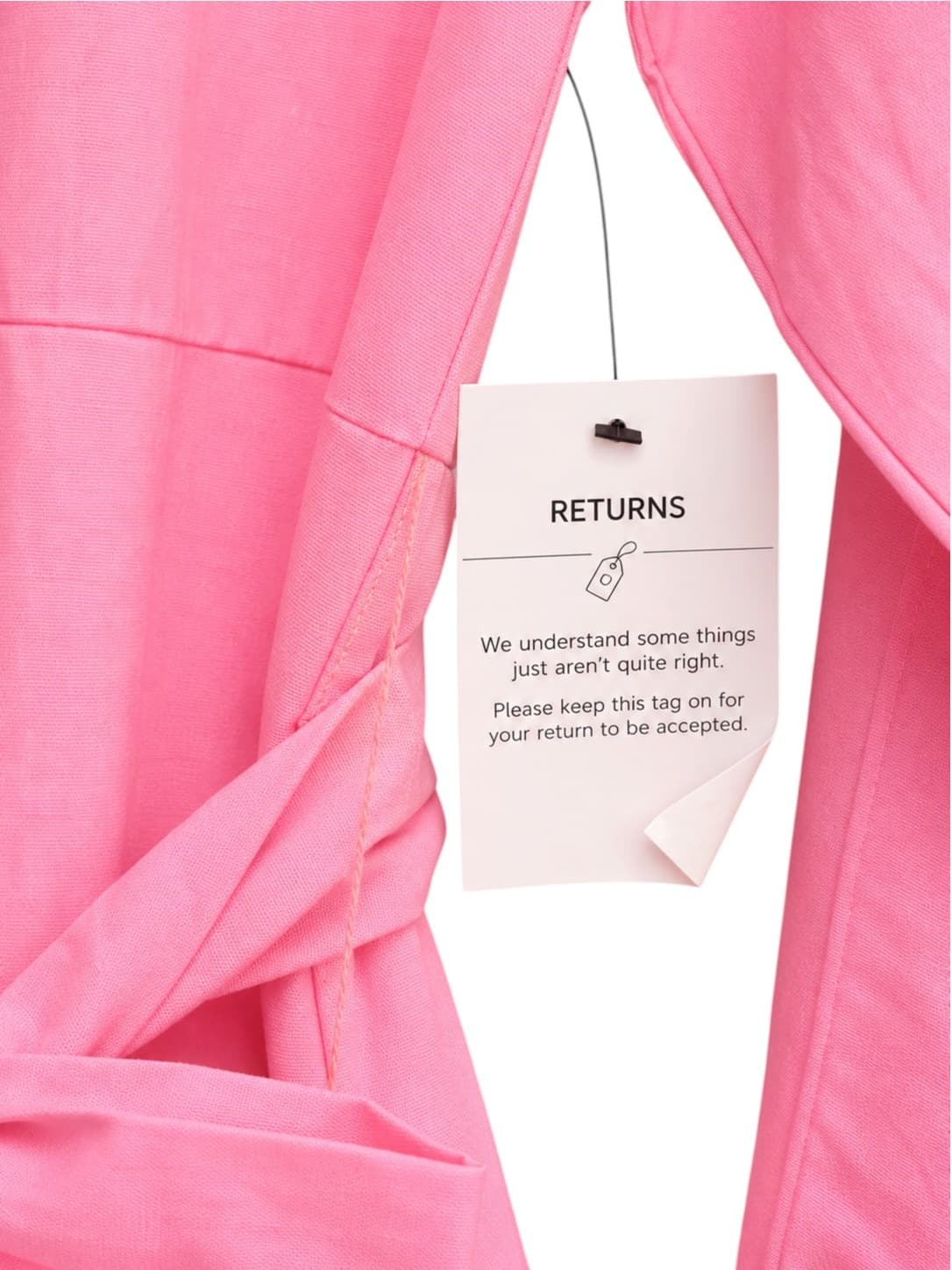TUSSAH Milah Pink Linen Blend Tie Waist Mini Dress BNWT Size 10 — photo 5 of 9
