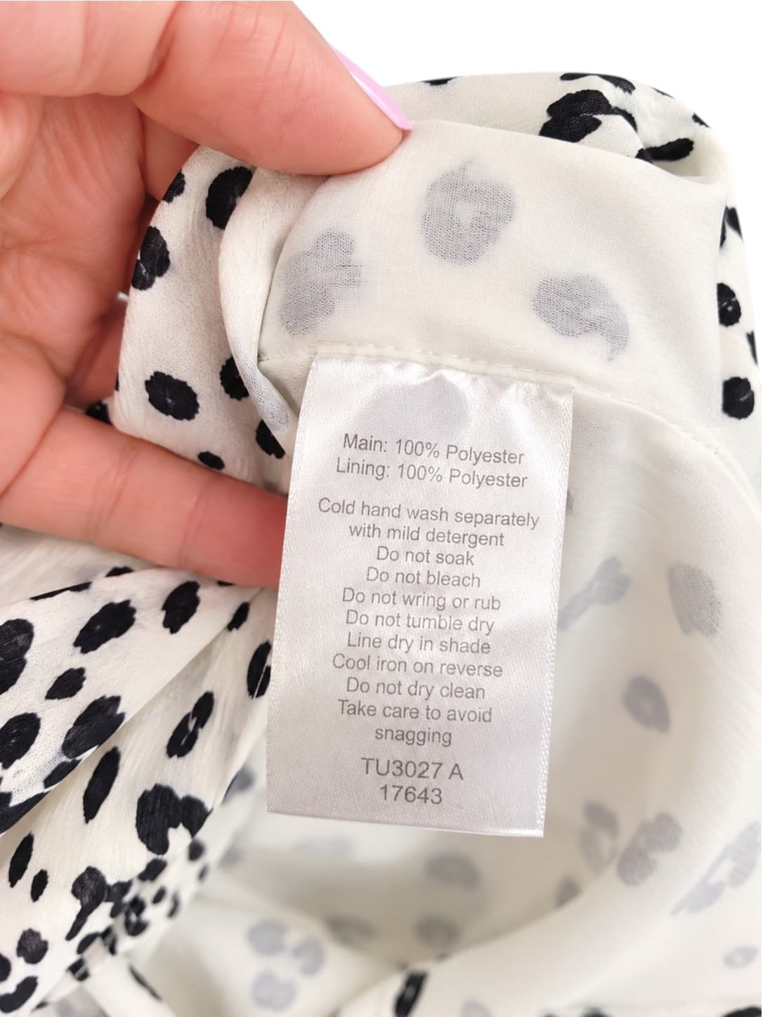 Tussah White And Black Animal Print Wrap Dress Size 8 — photo 7 of 8