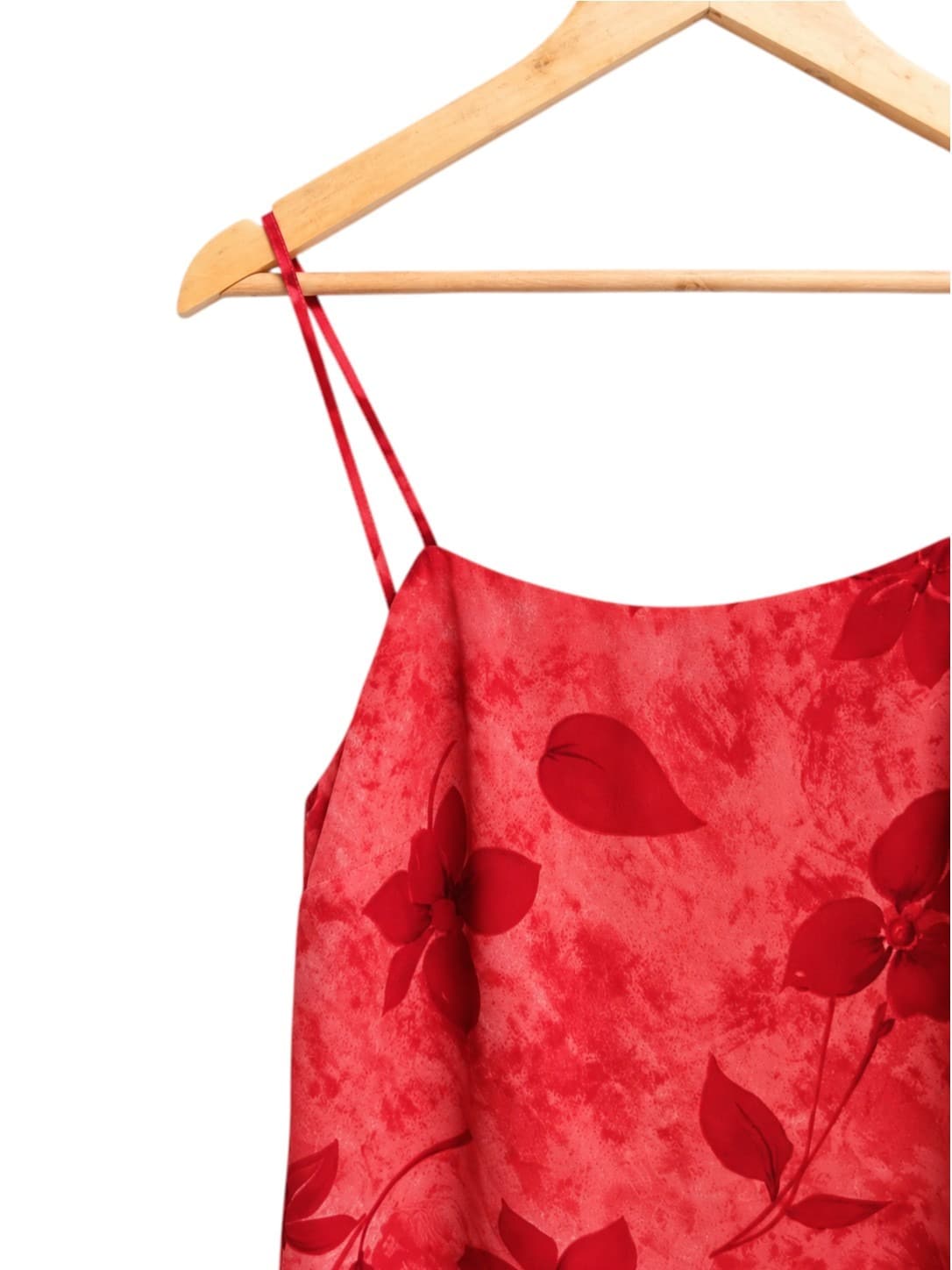 Vintage 90s Sportsgirl Womens Mini Dress Size 10 Red Floral Polyester Slip Style — photo 2 of 6