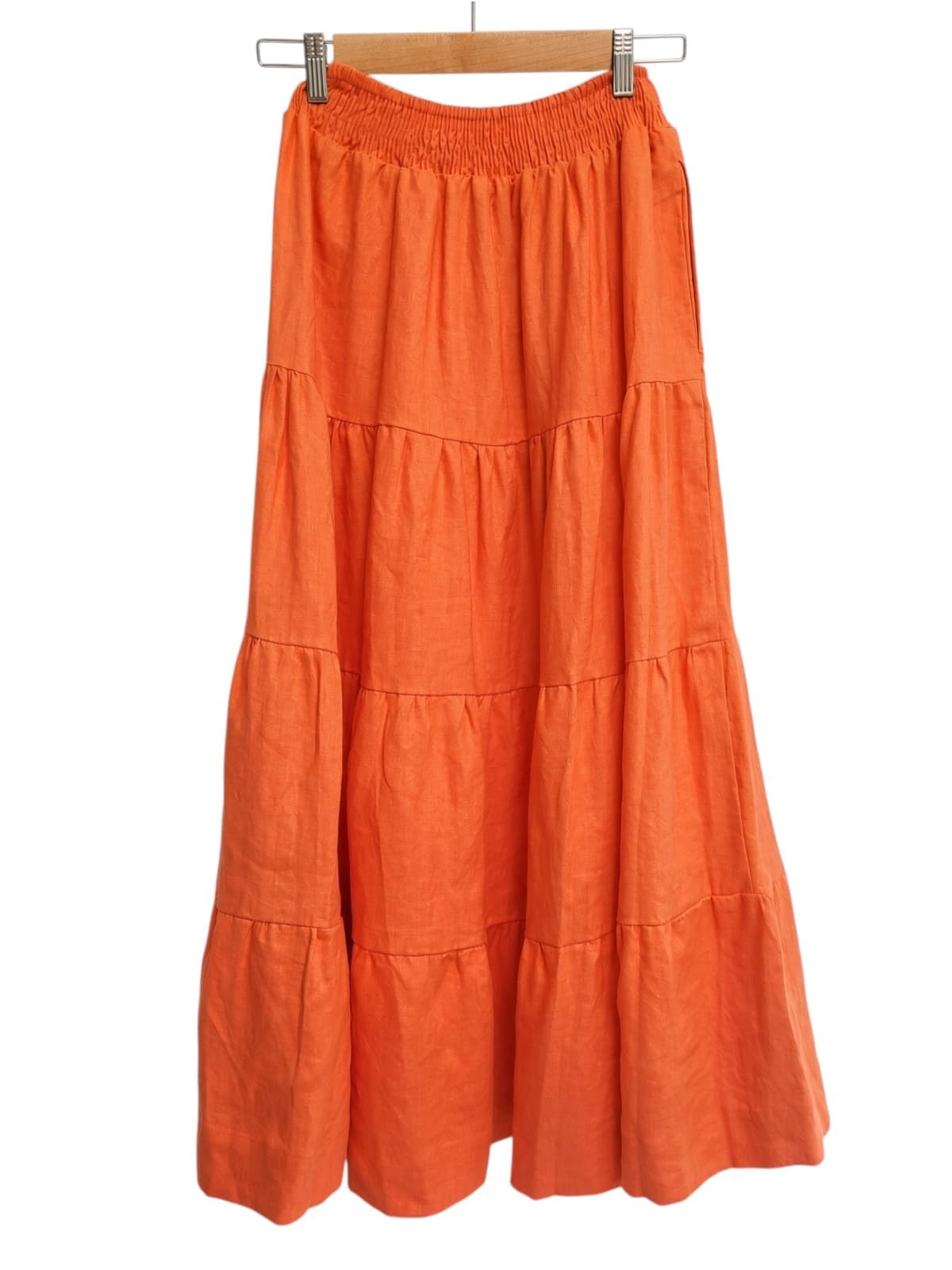 We Are The Others Orange Tiered Skirt — photo 2 of 6