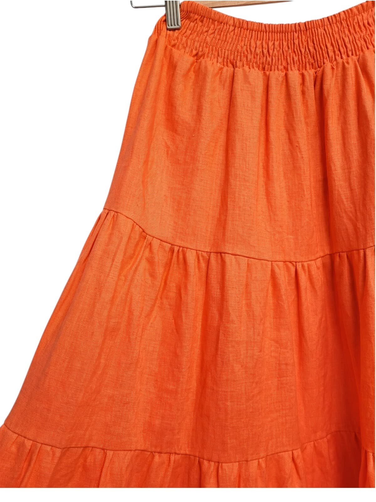 We Are The Others Orange Tiered Skirt — photo 3 of 6