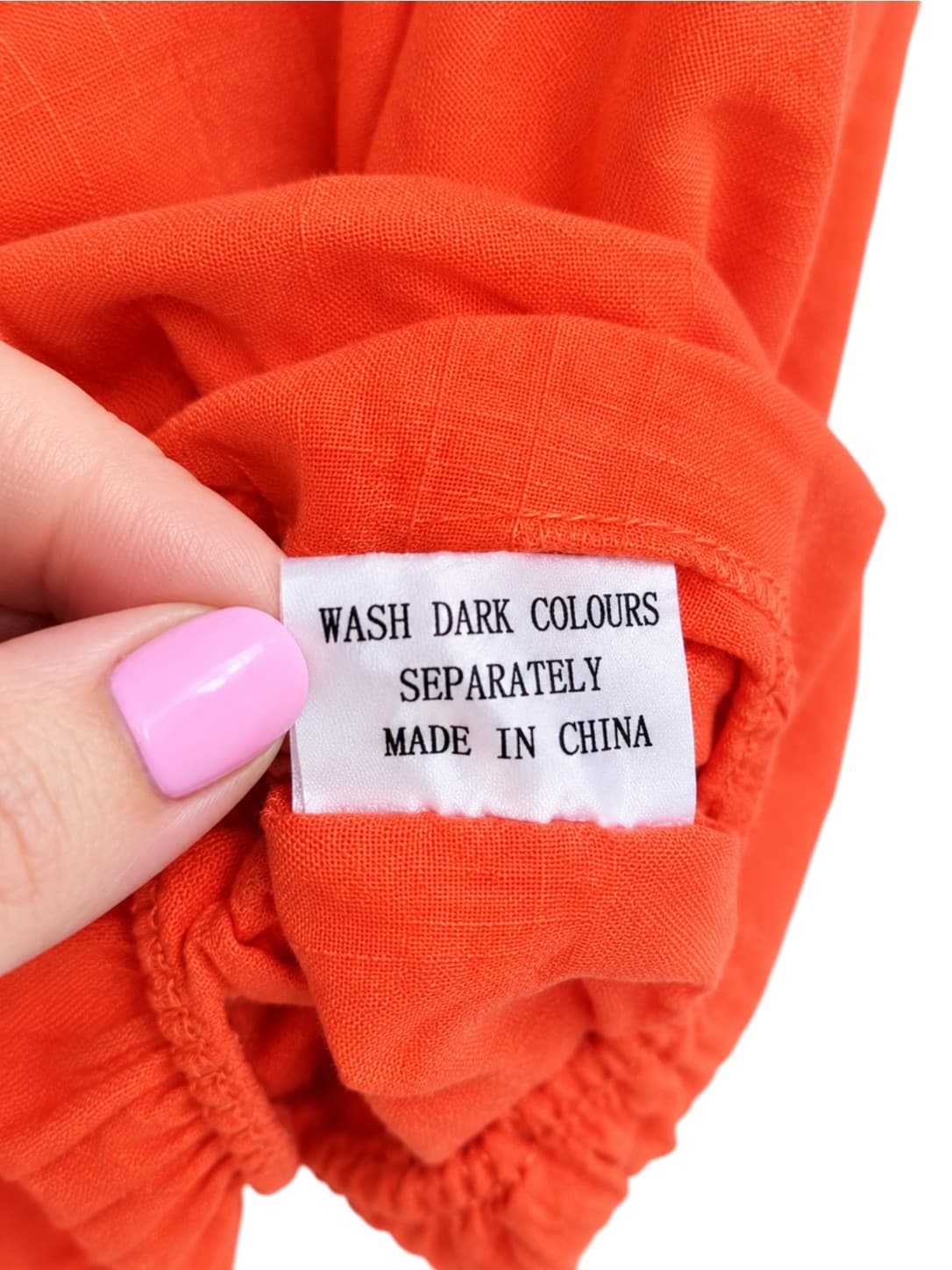 Whyte Valentyne Womens Mini Dress Size 10 Orange Linen Blend Side Cut Out — photo 5 of 6