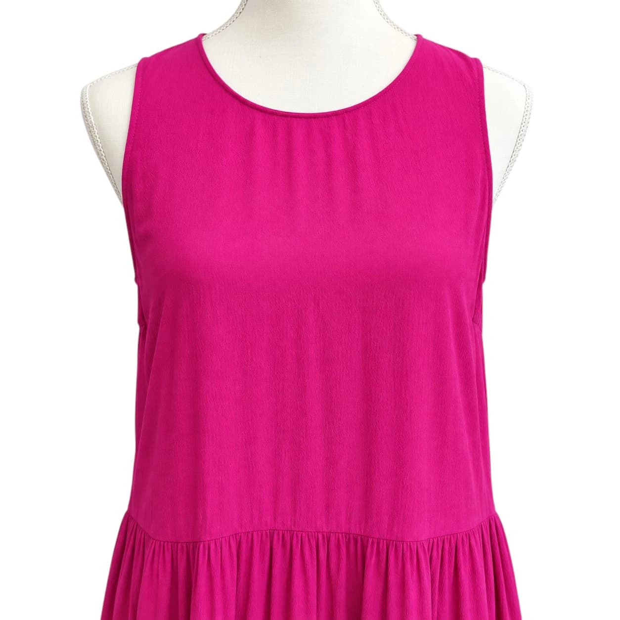 WITCHERY Magenta Sleeveless Tiered Maxi Dress Size 8 — photo 2 of 7