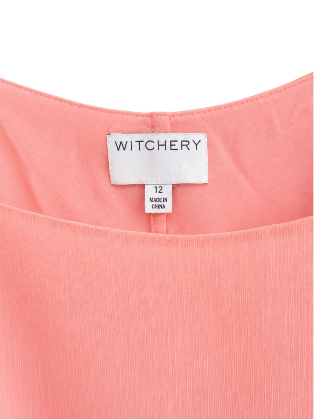 WITCHERY Pink Cold Shoulder Draped Chiffon Cami Top Size 12 — photo 3 of 7
