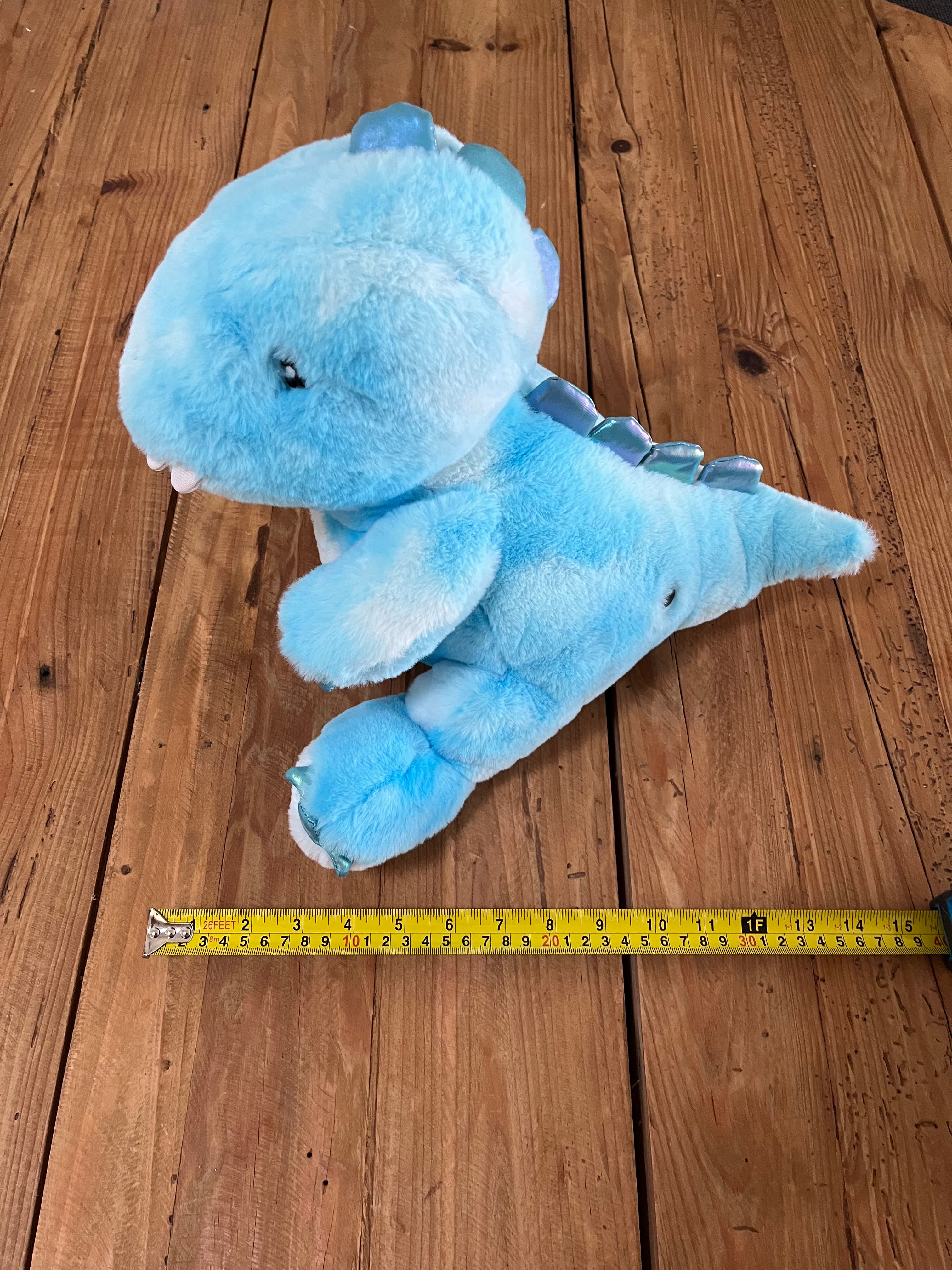 F.A.O SCHWARZ Glow Brights Blue Dinosaur Plush Toy With Sound & Light — photo 11 of 13