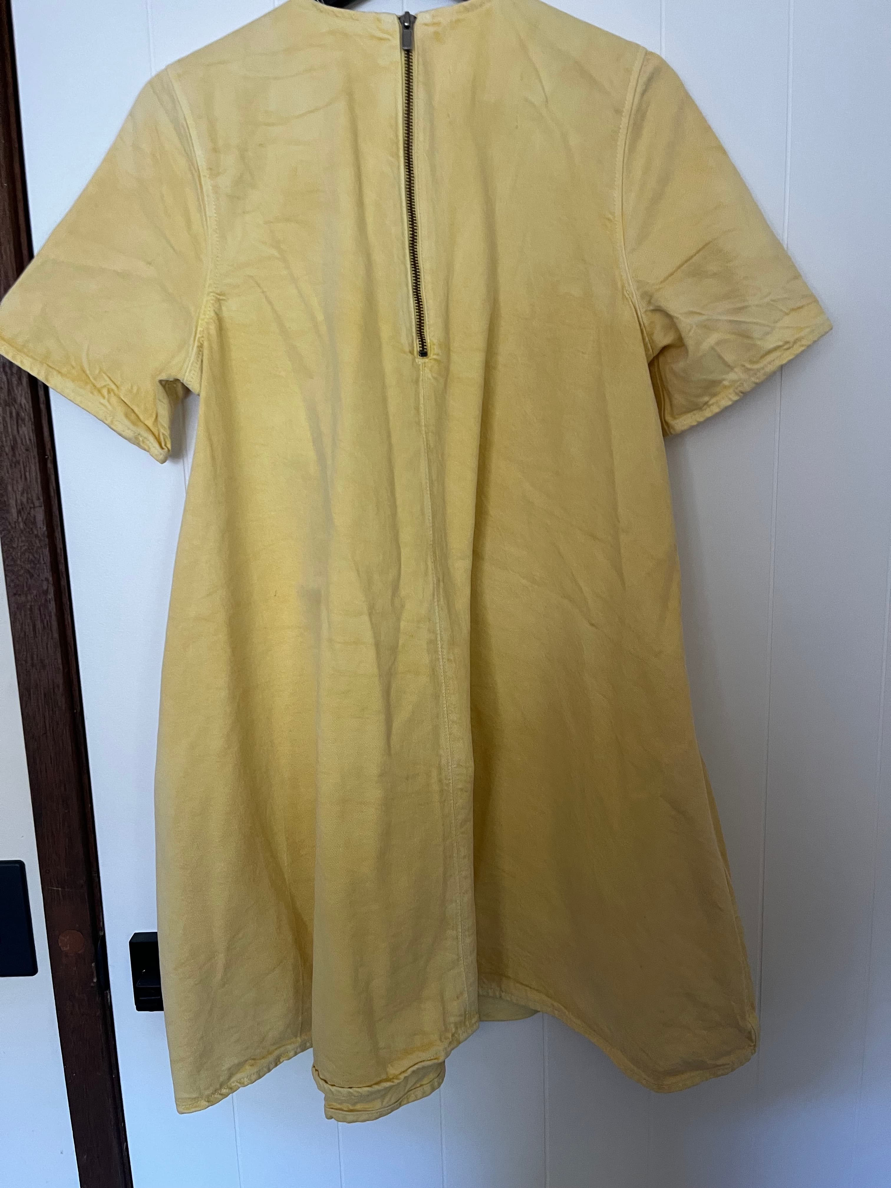 Ganni x Levi Strauss & Co. / Ganni Yellow Denim Western Tunic Dress Size S — photo 3 of 6
