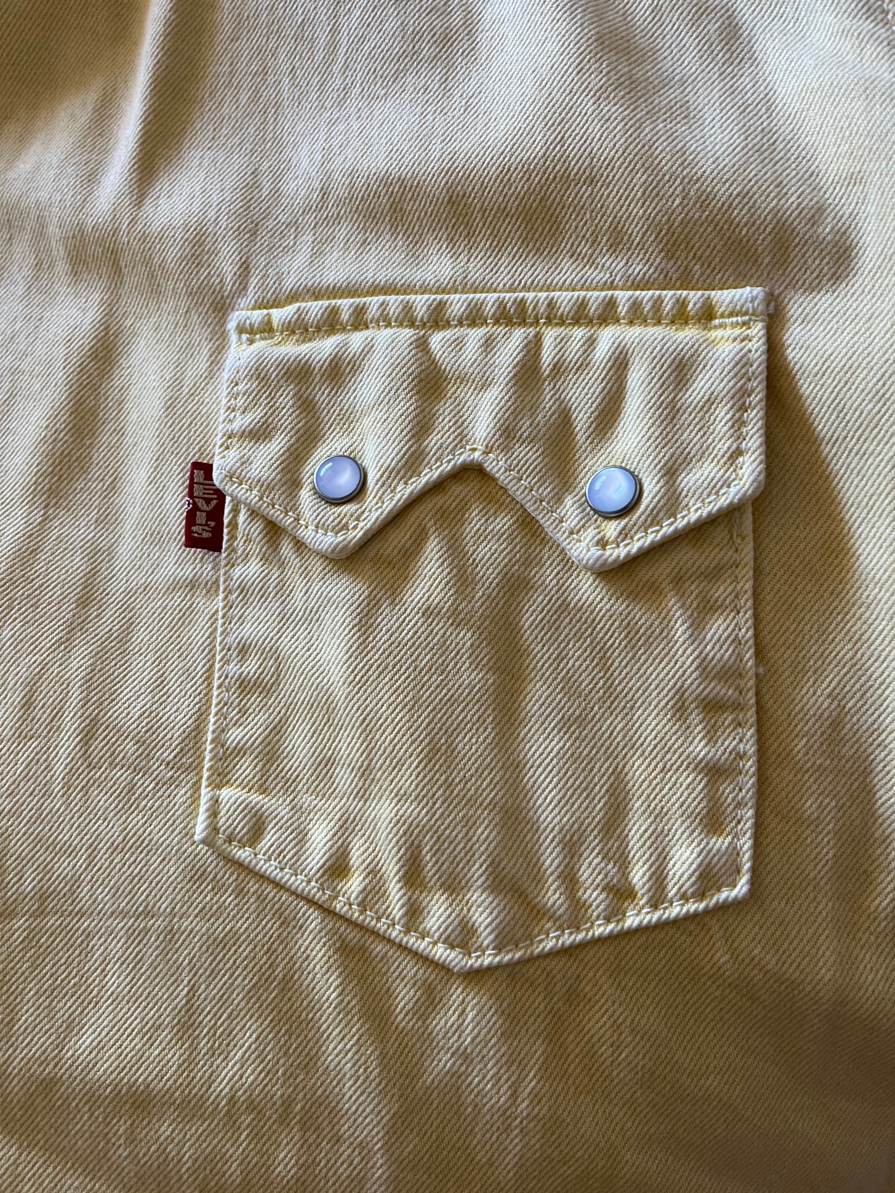 Ganni x Levi Strauss & Co. / Ganni Yellow Denim Western Tunic Dress Size S — photo 4 of 6