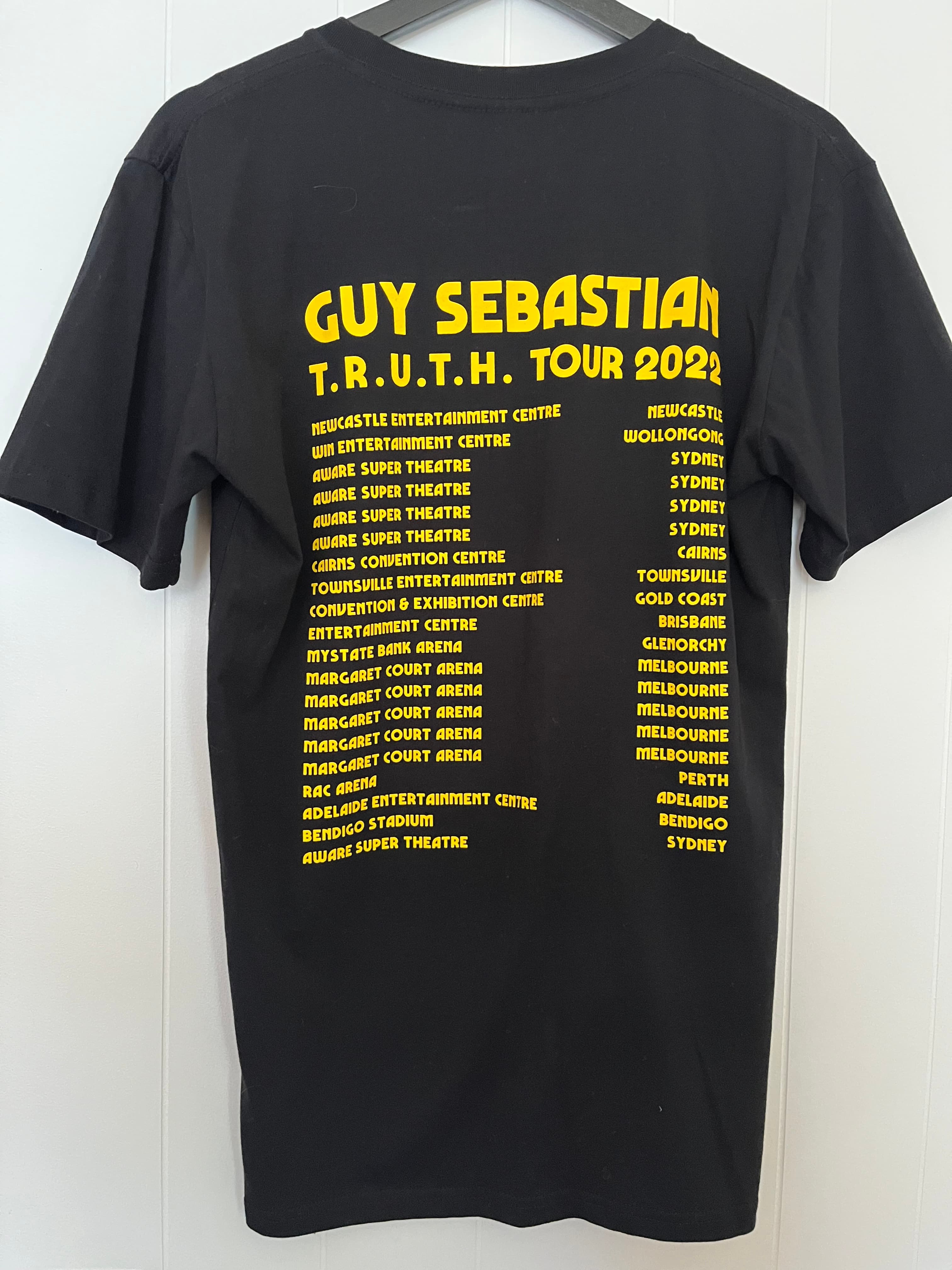 Guy Sebastian T.R.U.T.H. Tour 2022 Graphic T-Shirt Black — photo 2 of 4