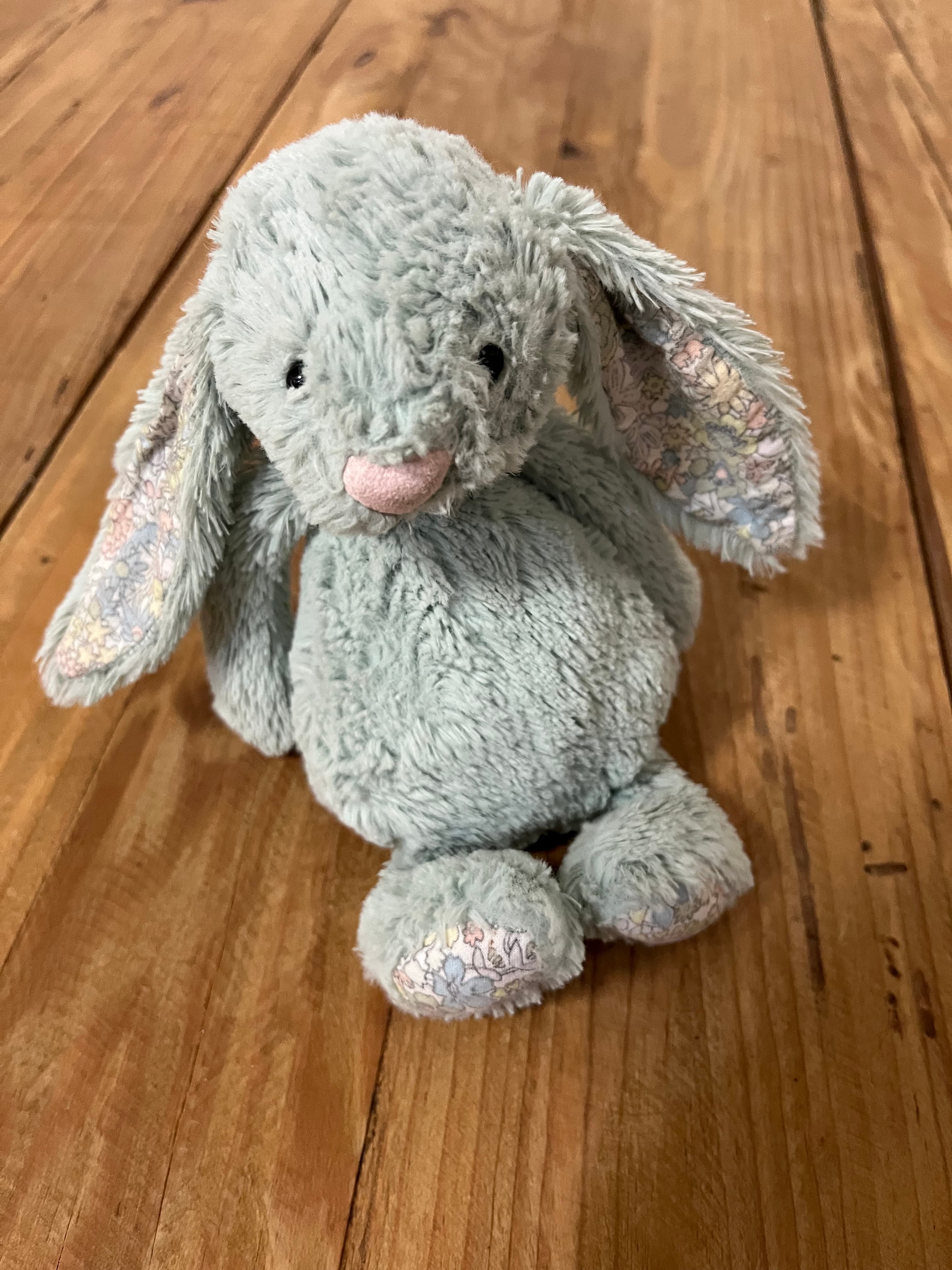 Jellycat Bashful Bunny Small Blossom Sage Green Floral Plush Toy - Retired — photo 1 of 9