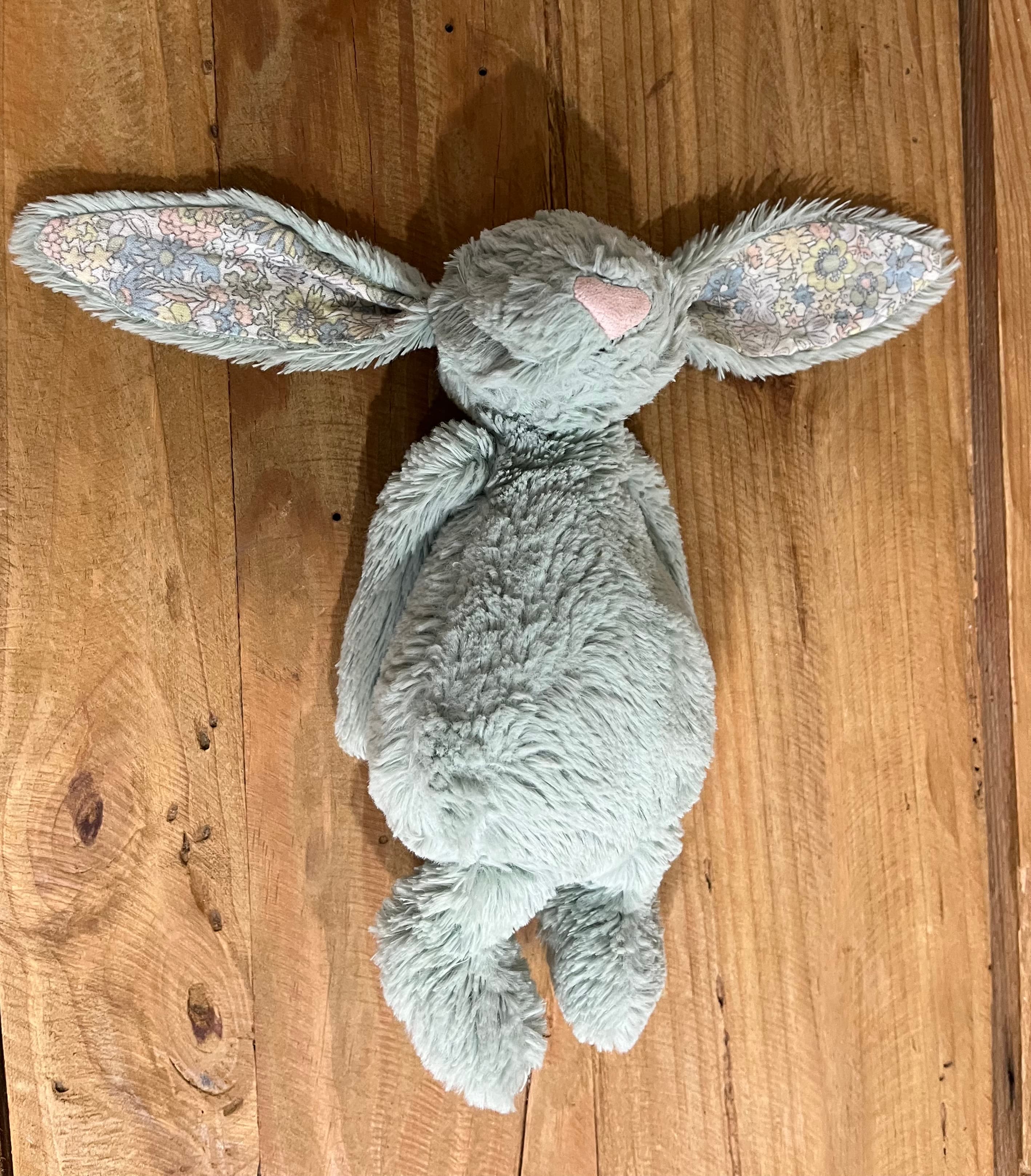 Jellycat Bashful Bunny Small Blossom Sage Green Floral Plush Toy - Retired — photo 2 of 9