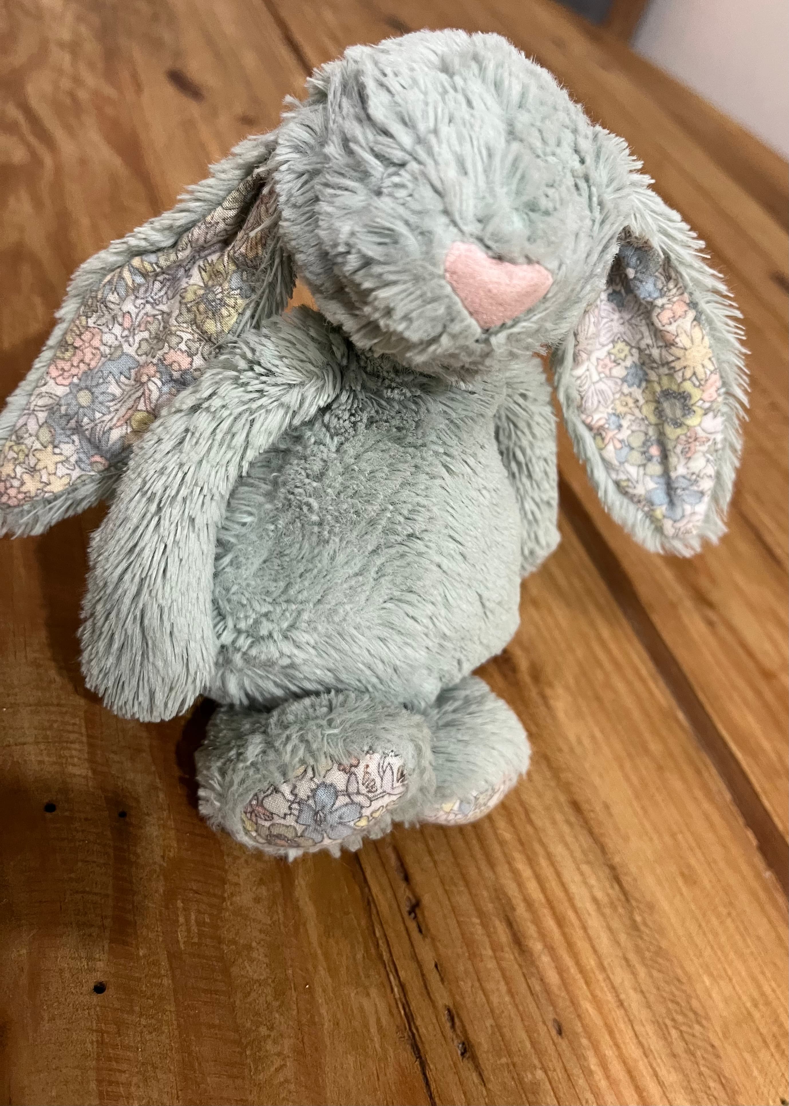 Jellycat Bashful Bunny Small Blossom Sage Green Floral Plush Toy - Retired — photo 4 of 9