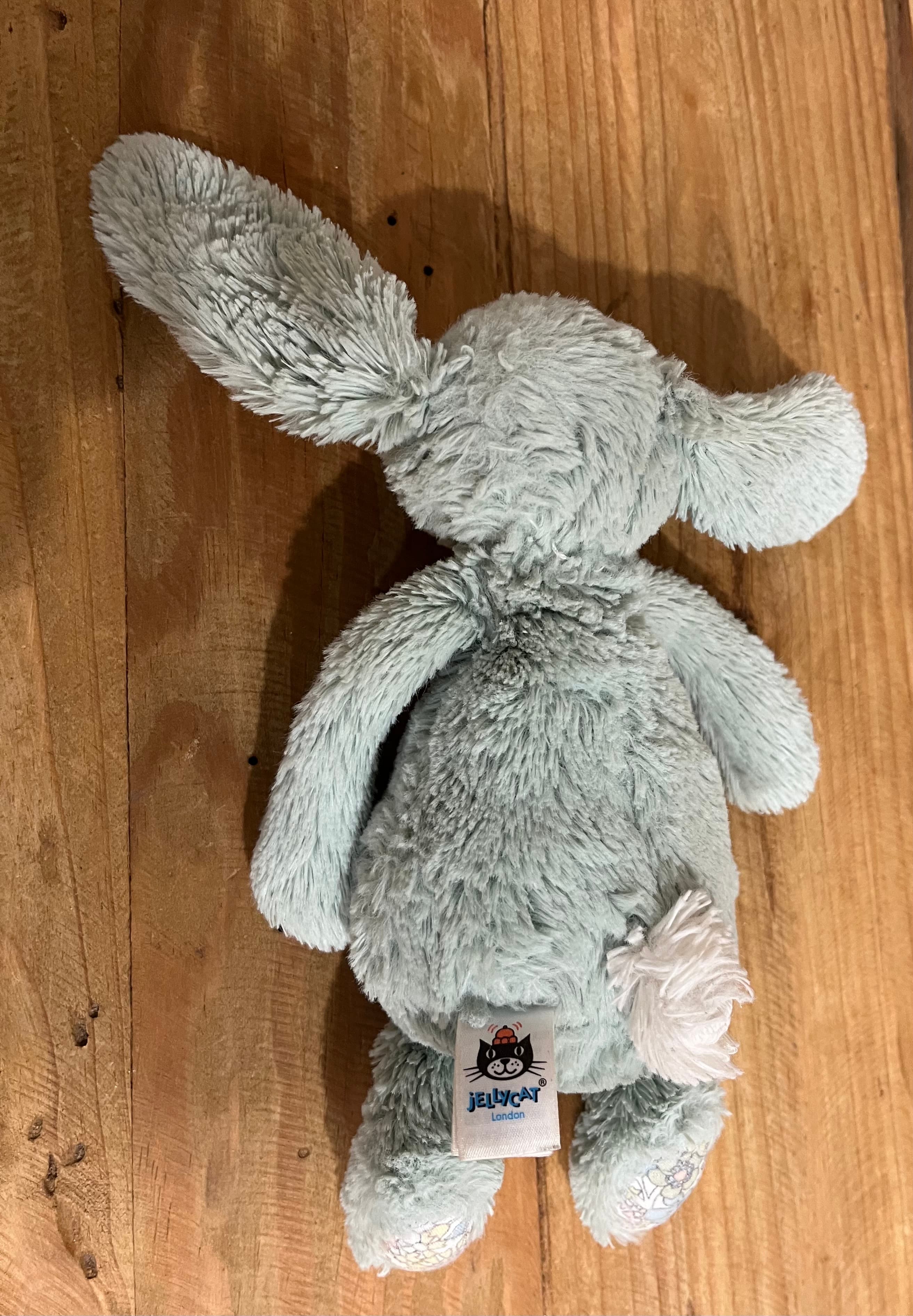 Jellycat Bashful Bunny Small Blossom Sage Green Floral Plush Toy - Retired — photo 5 of 9