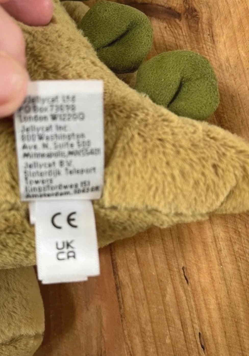 Jellycat Retired Medium Bashful Dinosaur in Very Good Condition Without Tags — photo 7 of 8