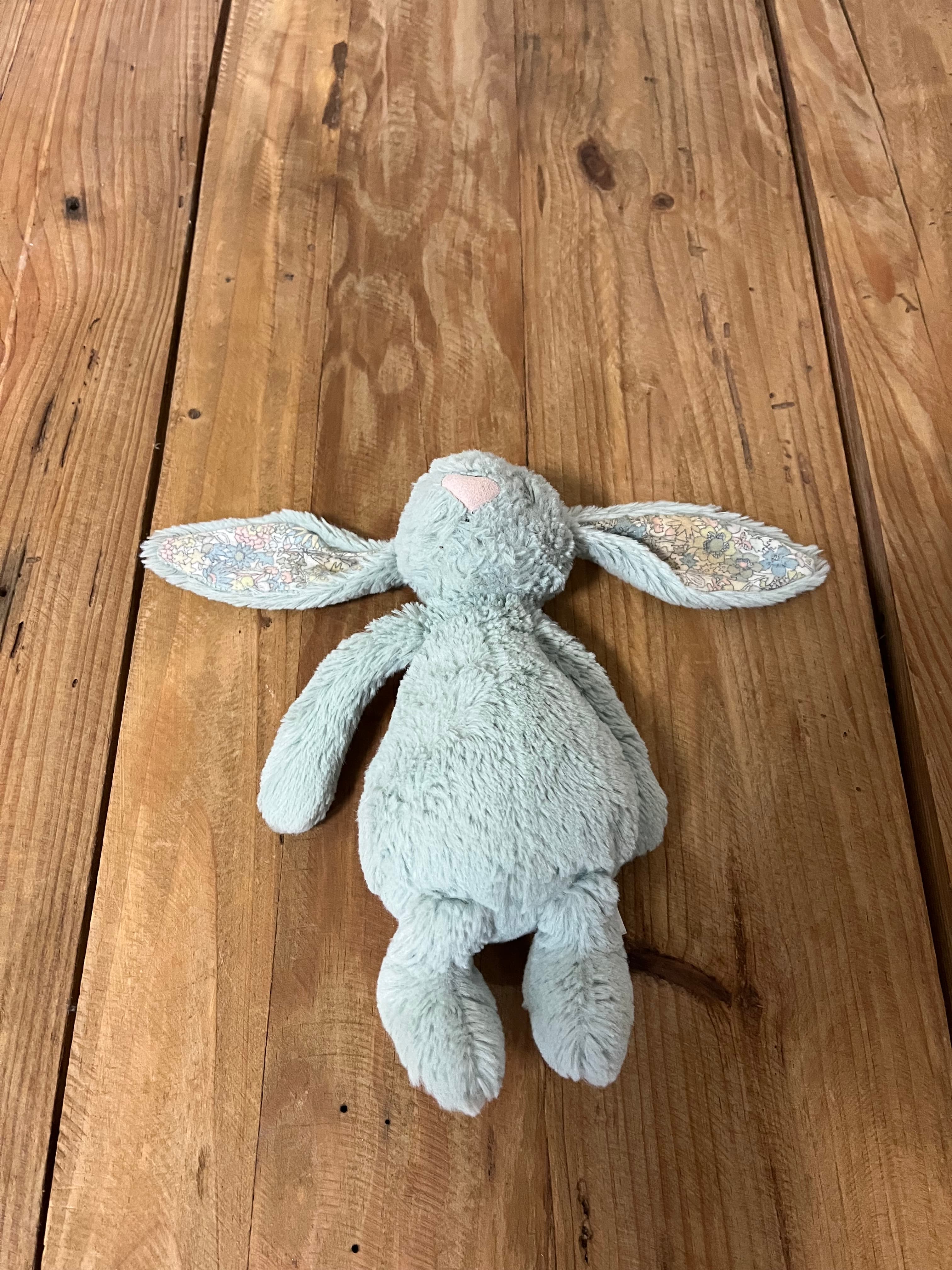 Jellycat Retired Small Blossom Sage Bashful Bunny Plush With Floral Ears — photo 1 of 9