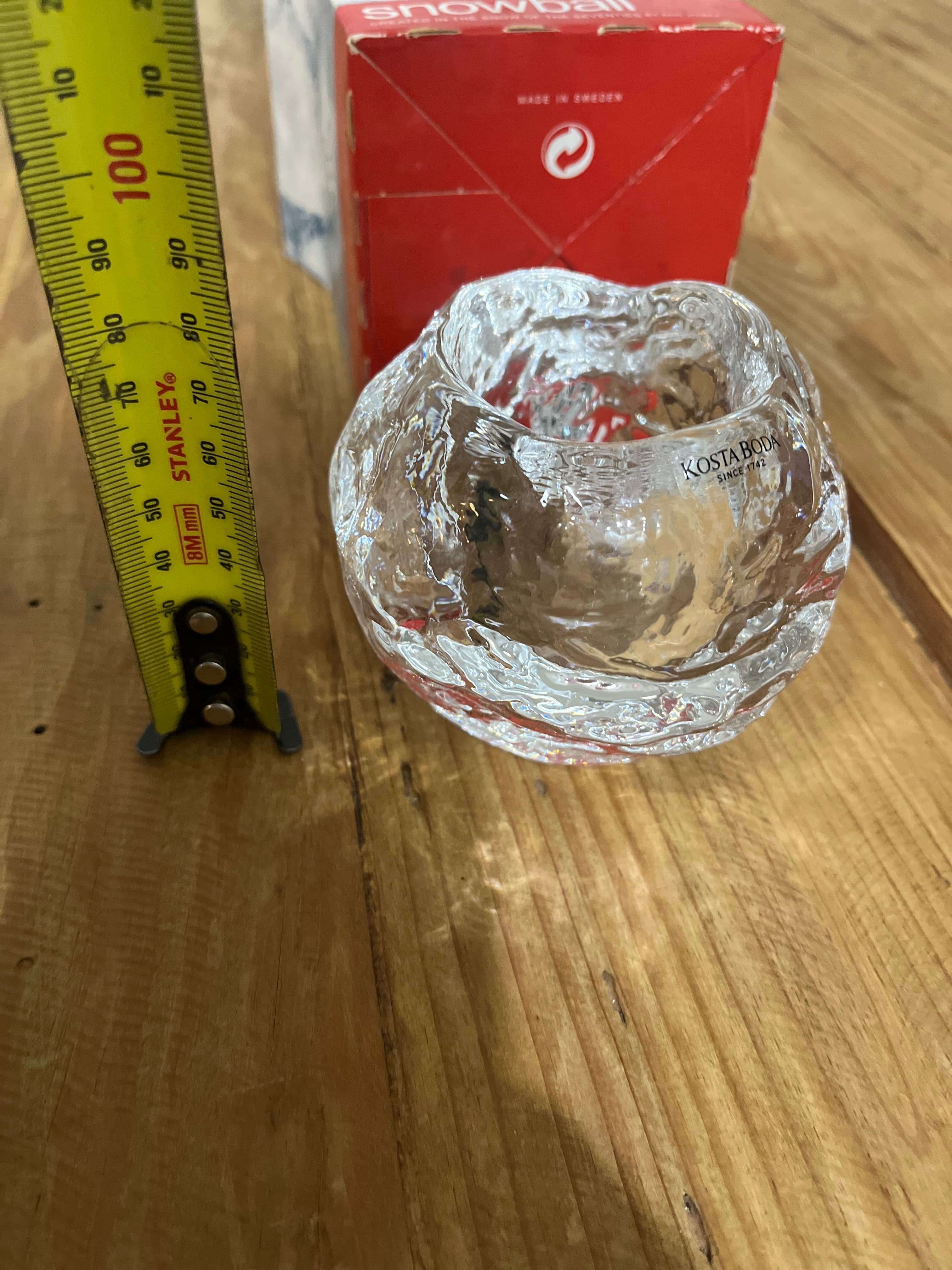 Kosta Boda Snowball Votive Candle Holder - Ann Wärff Design - With Original Box — photo 6 of 6