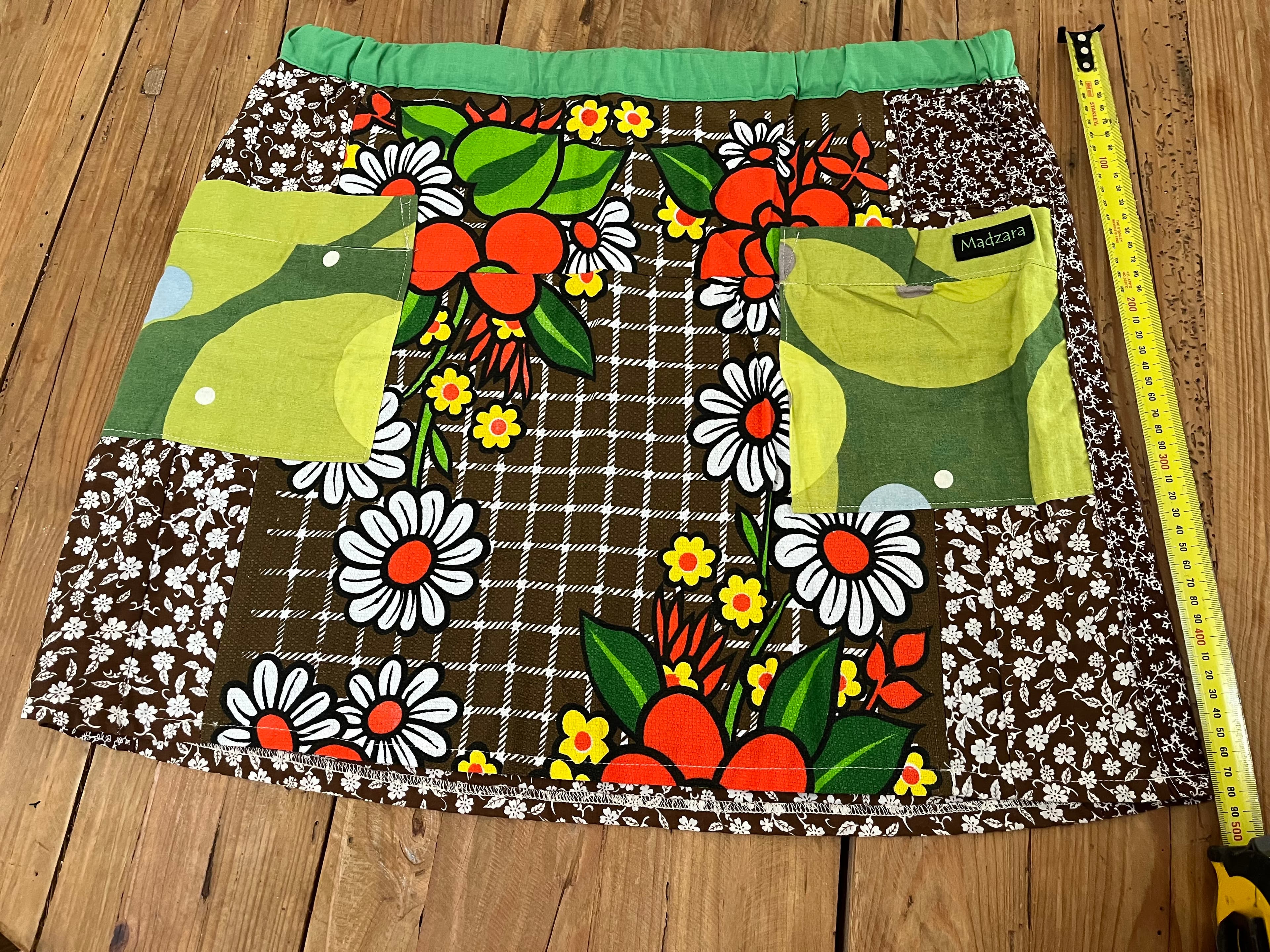 Madzara Handmade Patchwork Floral Skirt — photo 7 of 8