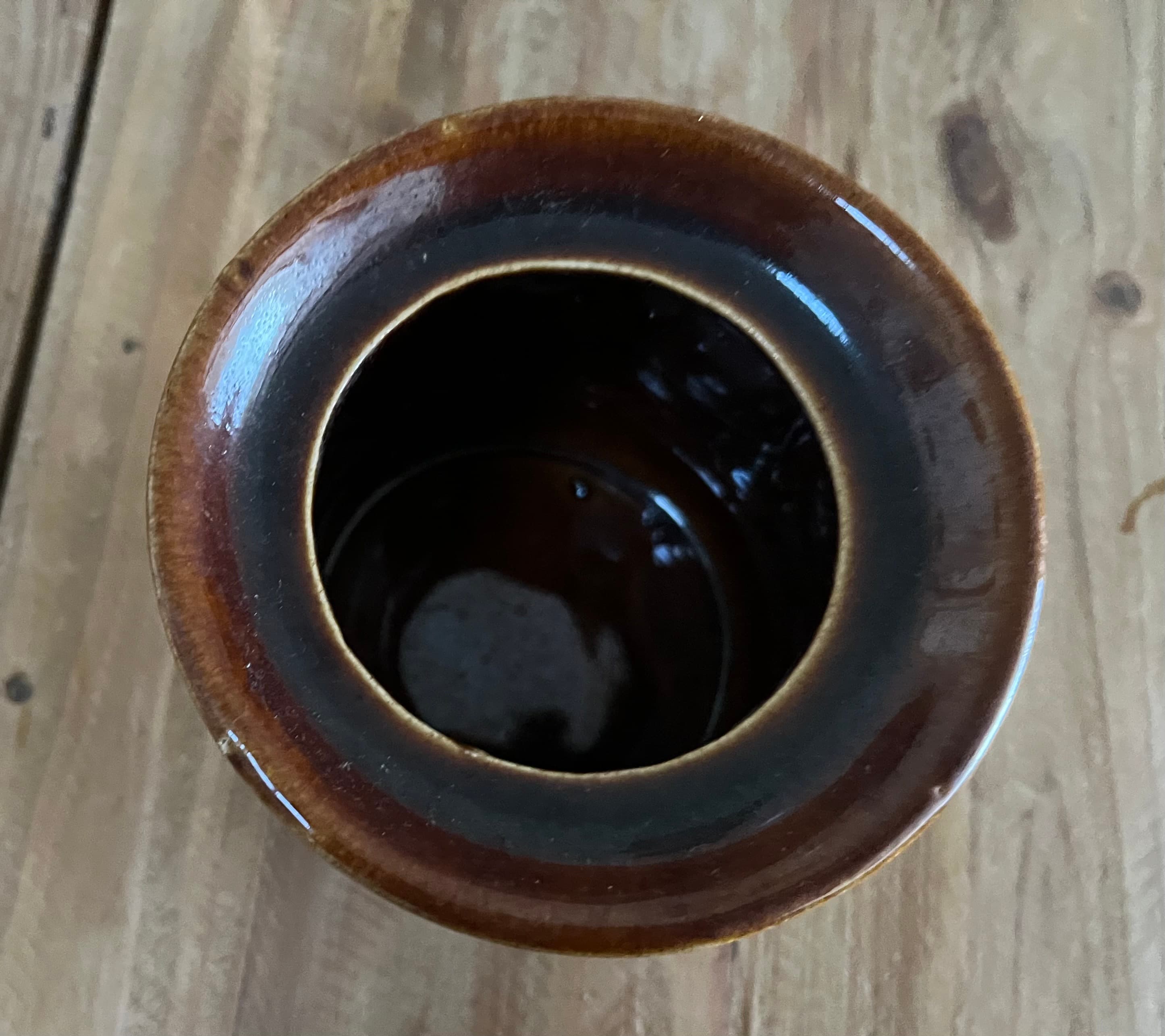 Mid-Century Modern Mushroom Pattern Ceramic Lidded Jar Retro Kitchen Decor — photo 6 of 7