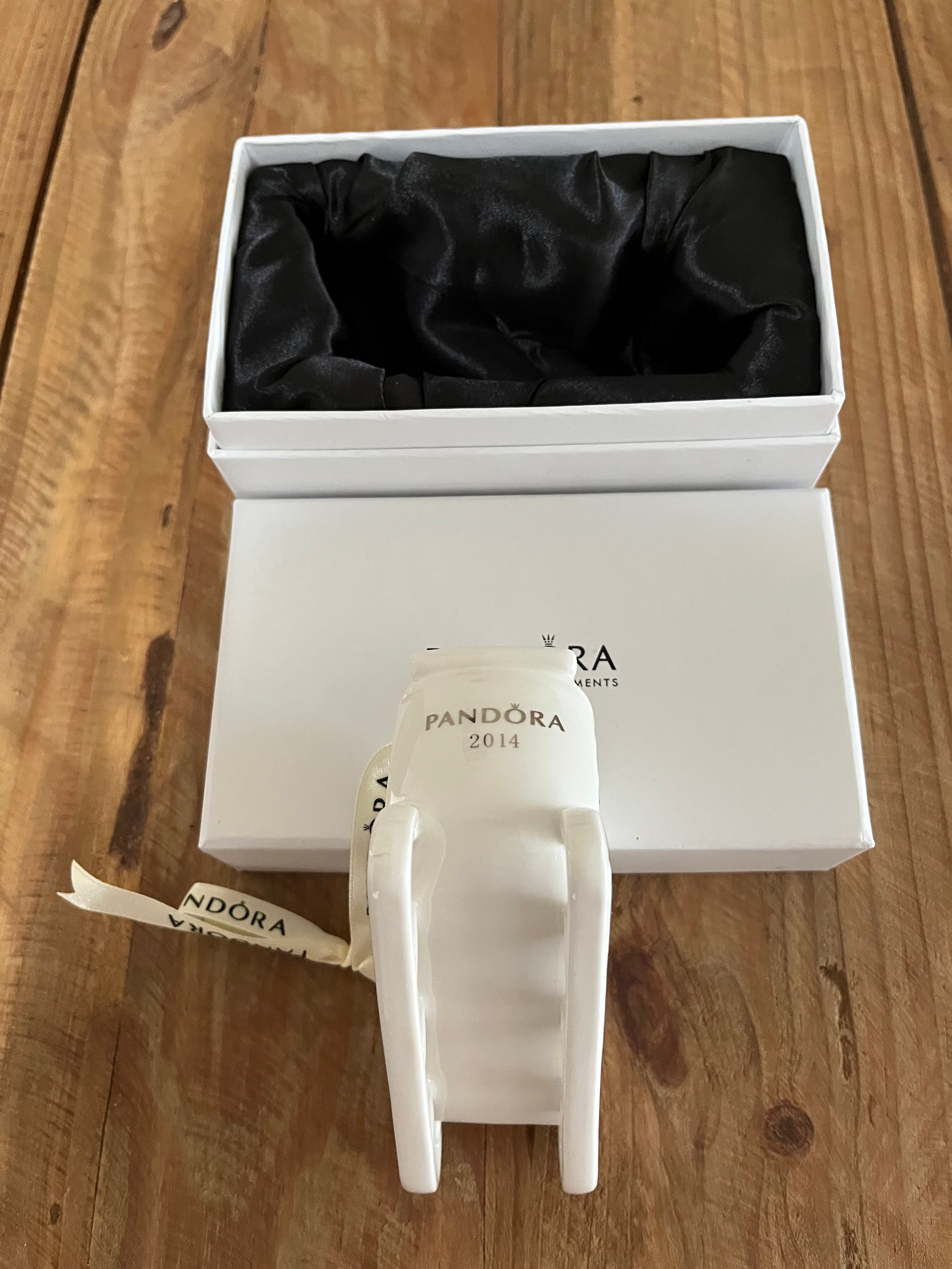 Pandora 2014 Porcelain Sleigh Christmas Ornament In Original Box — photo 7 of 7