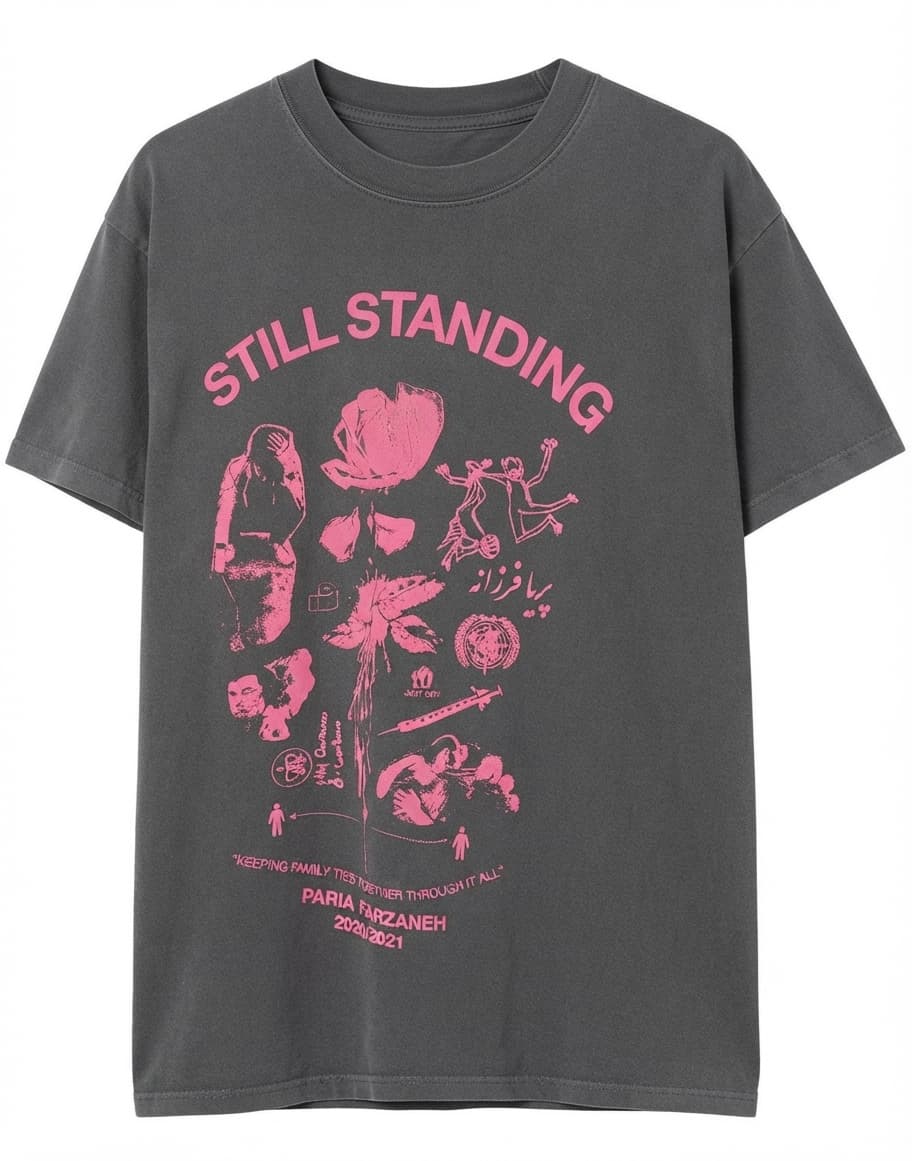 paria /FARZANEH Still Standing Graphic T-Shirt Grey Size S — photo 1 of 6