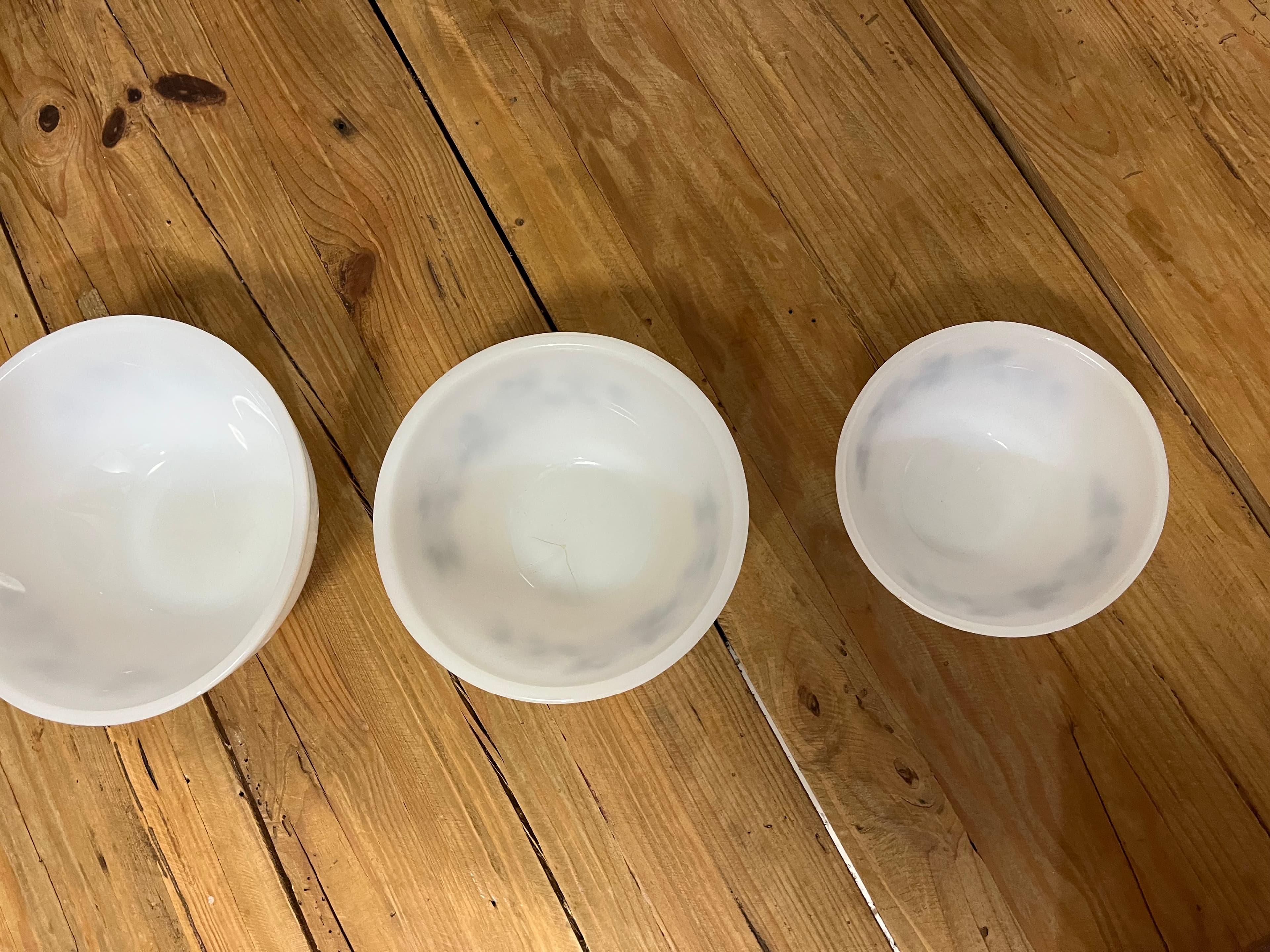 Pyrex Agee 'Tiki set of 3 nesting bowls vintage 1960's — photo 10 of 14
