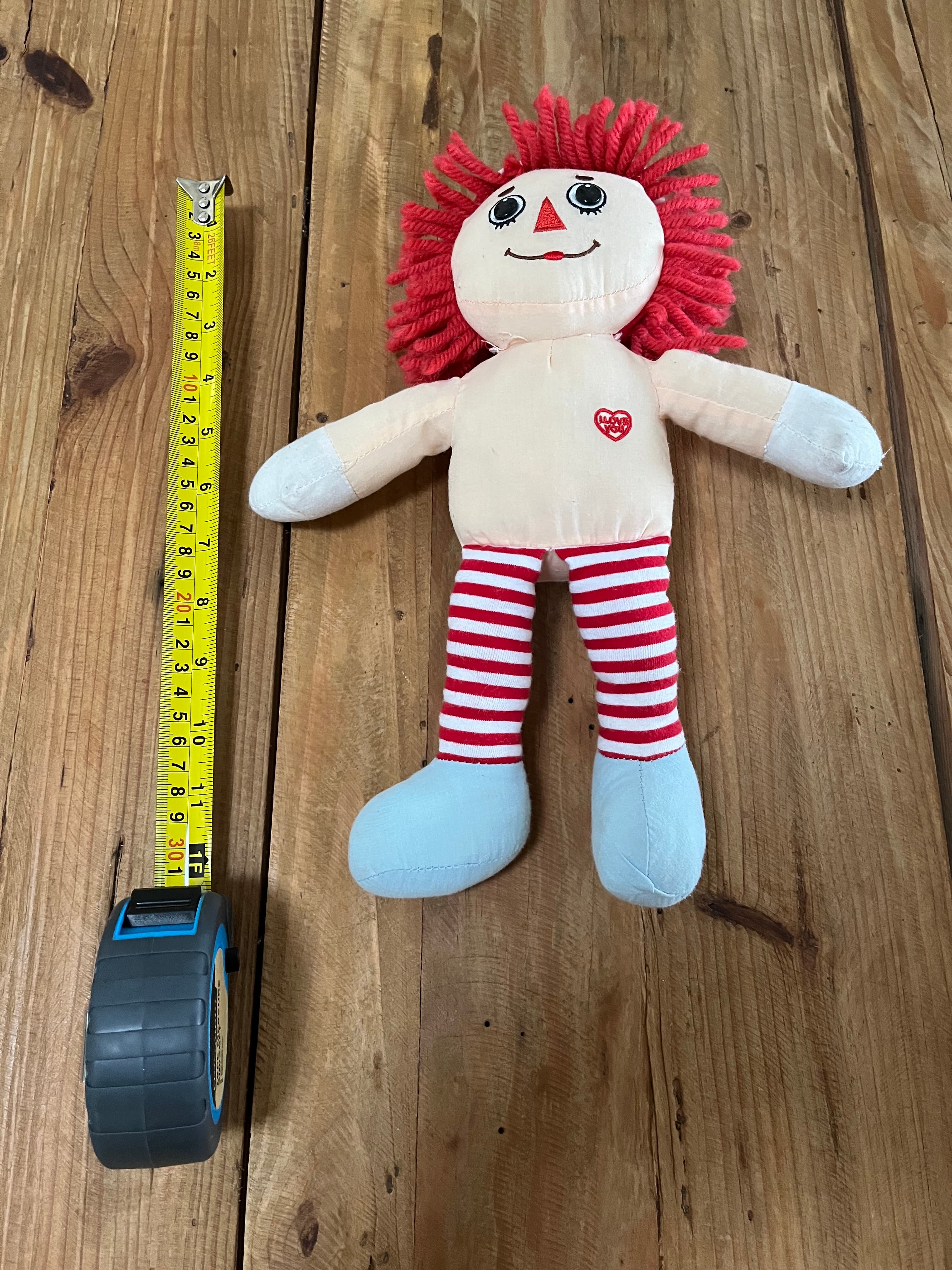 Raggedy Andy Vintage 95th Anniversary Edition Plush Doll With Heart — photo 2 of 4