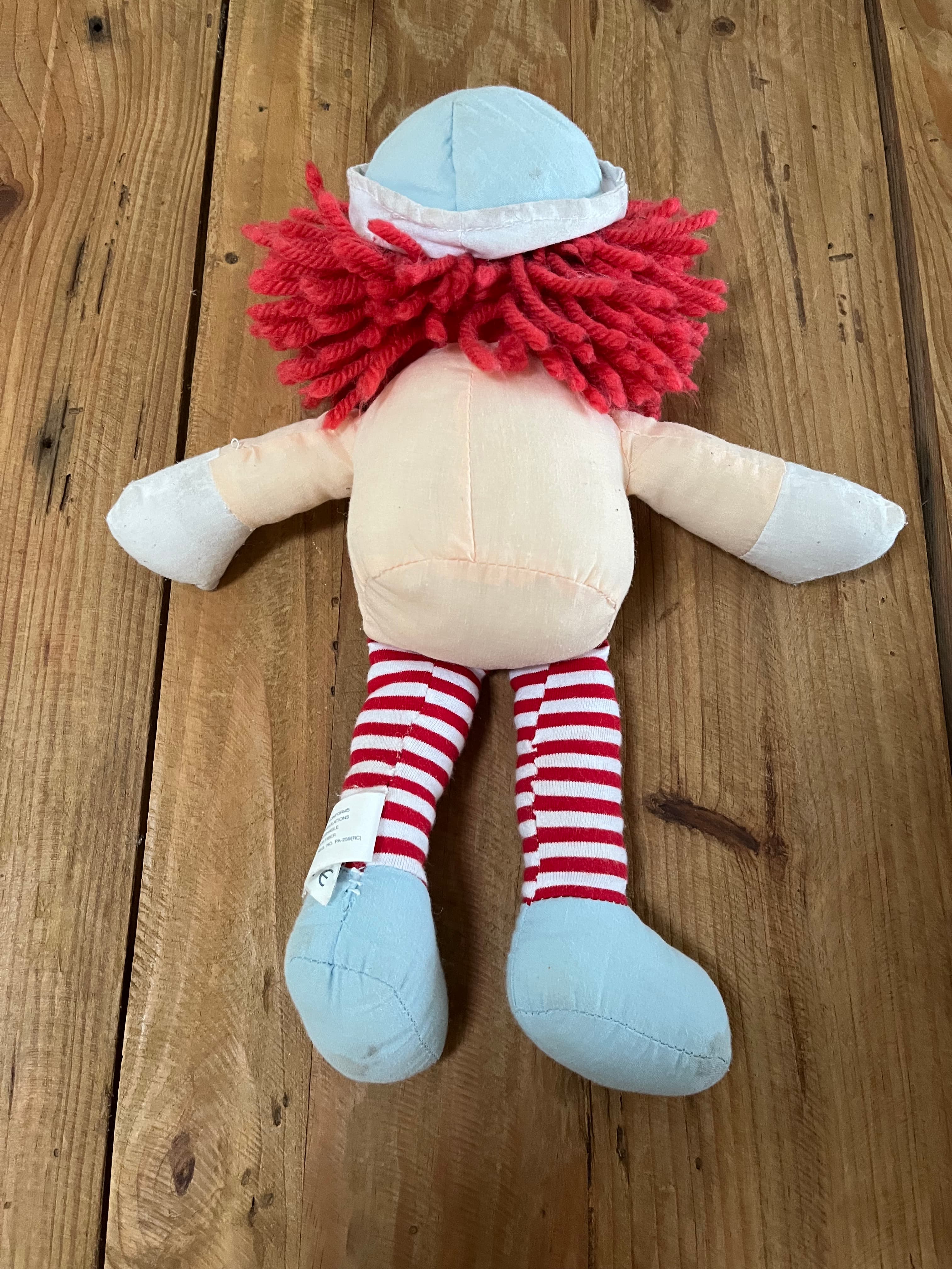 Raggedy Andy Vintage 95th Anniversary Edition Plush Doll With Heart — photo 3 of 4