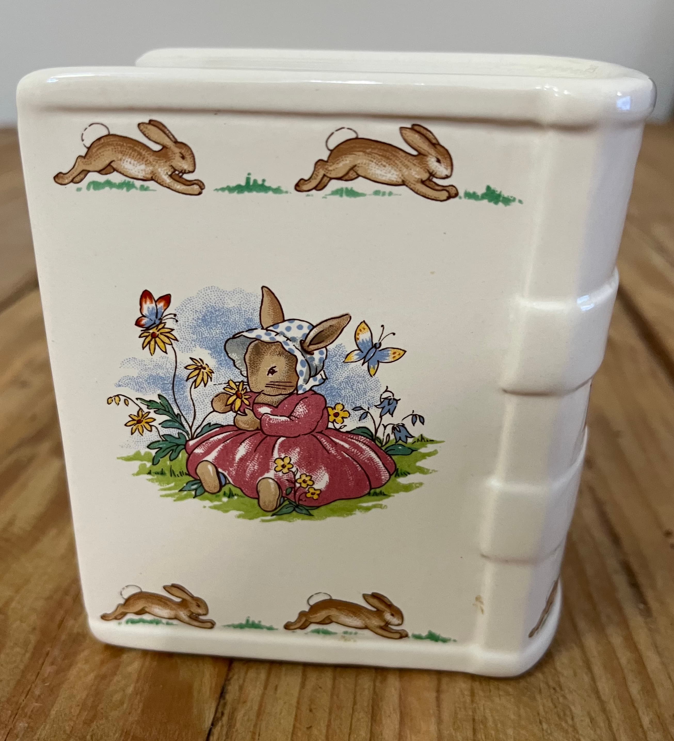 Royal Doulton Bunnykins Ceramic Book Money Box - Missing Stopper — photo 2 of 5
