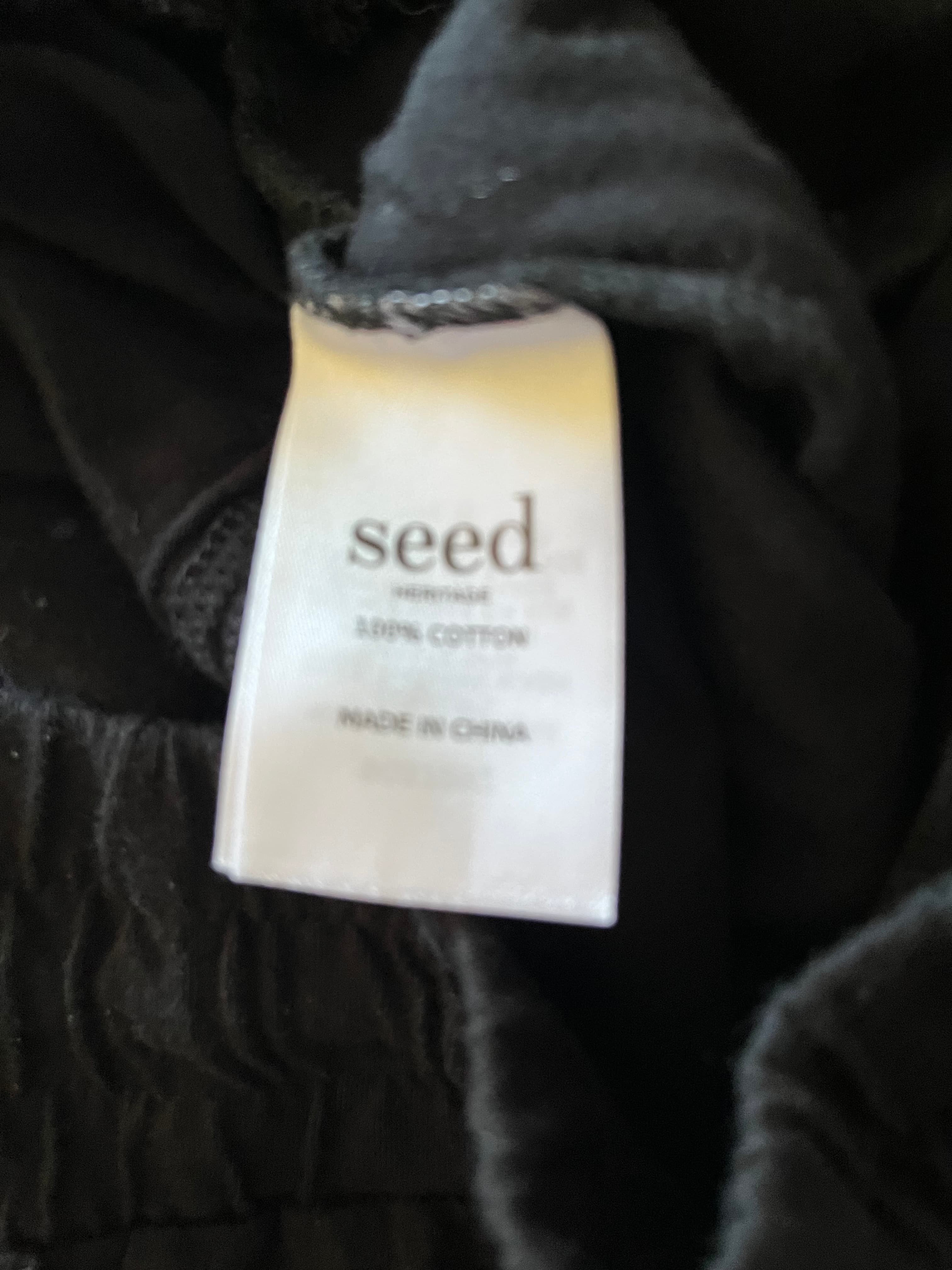 Seed Heritage Black Drop Crotch Sweatpants Size S — photo 6 of 6