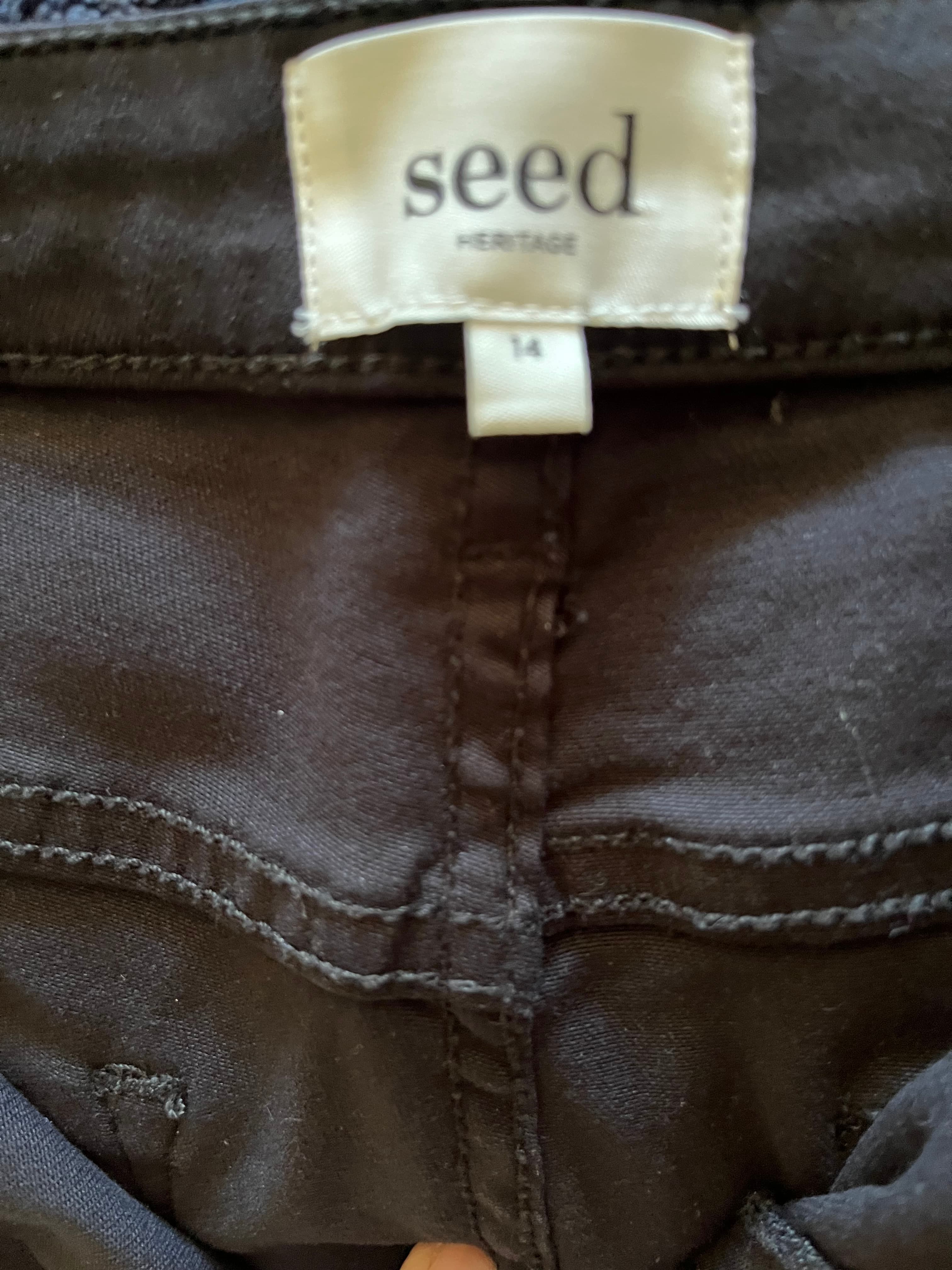 Seed Heritage Black Slim Fit Pants Size 14 — photo 4 of 5