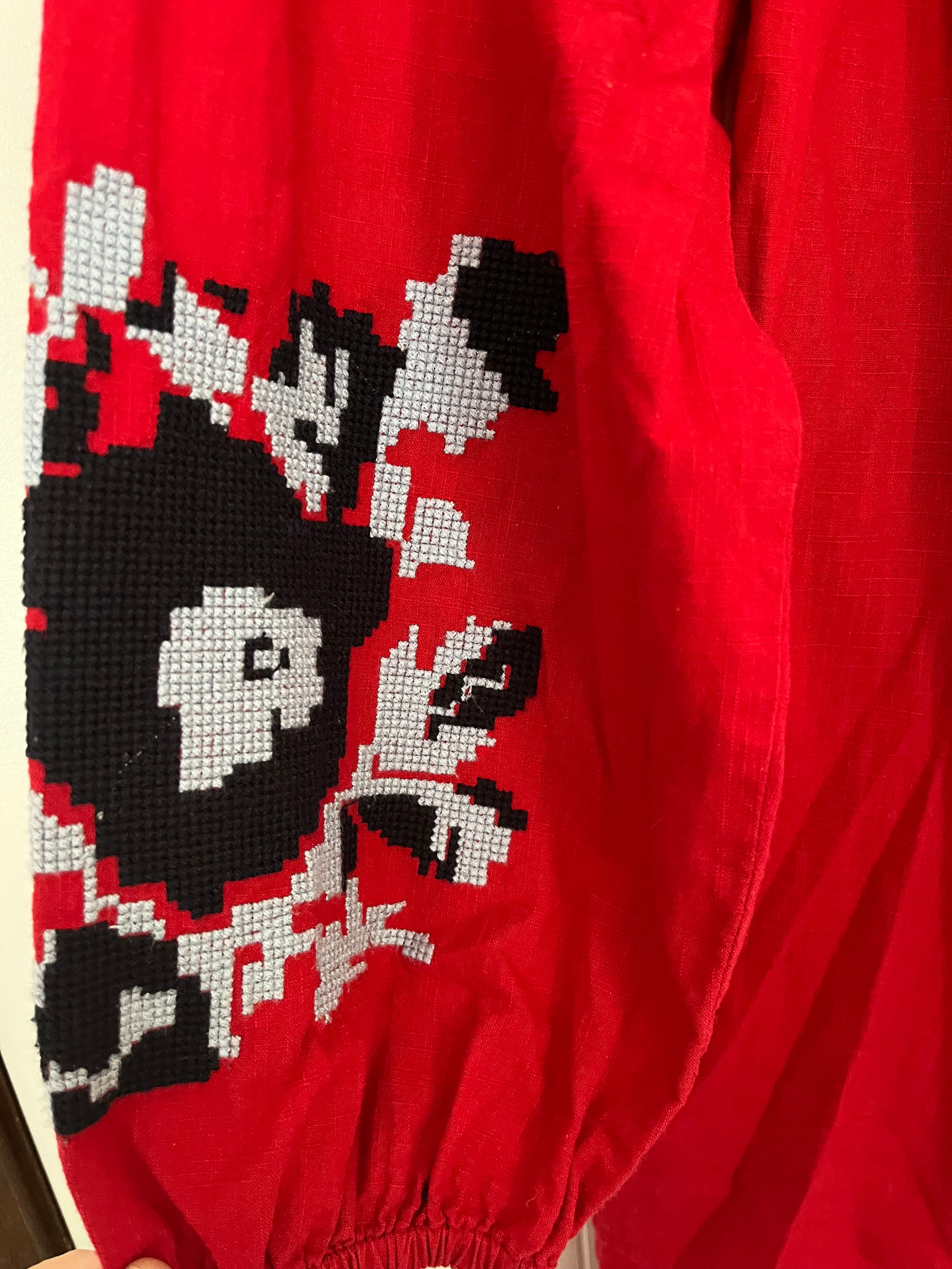 Seed Heritage Red Embroidered Tunic Dress — photo 4 of 4