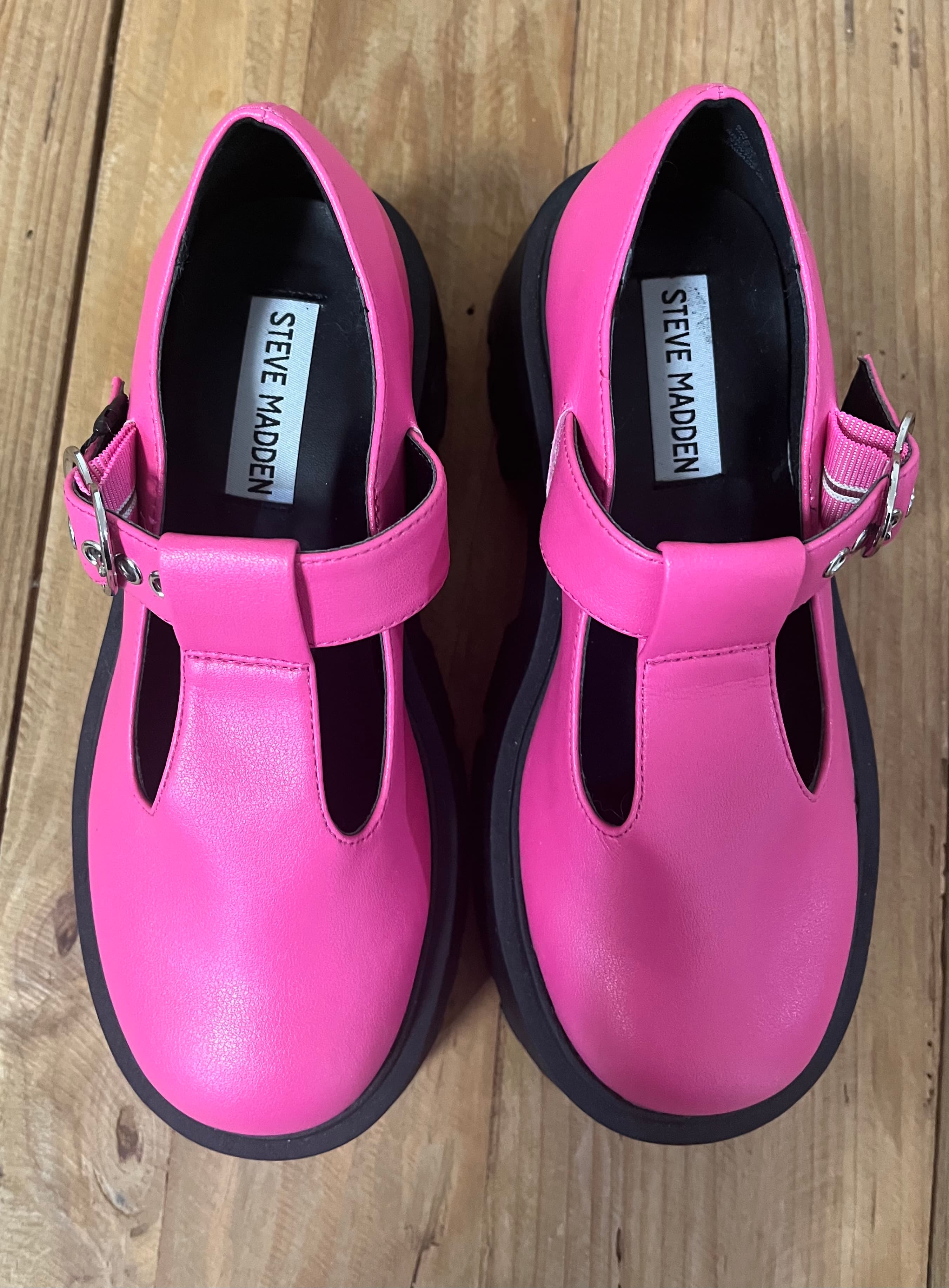 Steve Madden Lando Pink Platform Mary Jane Shoes — photo 1 of 5