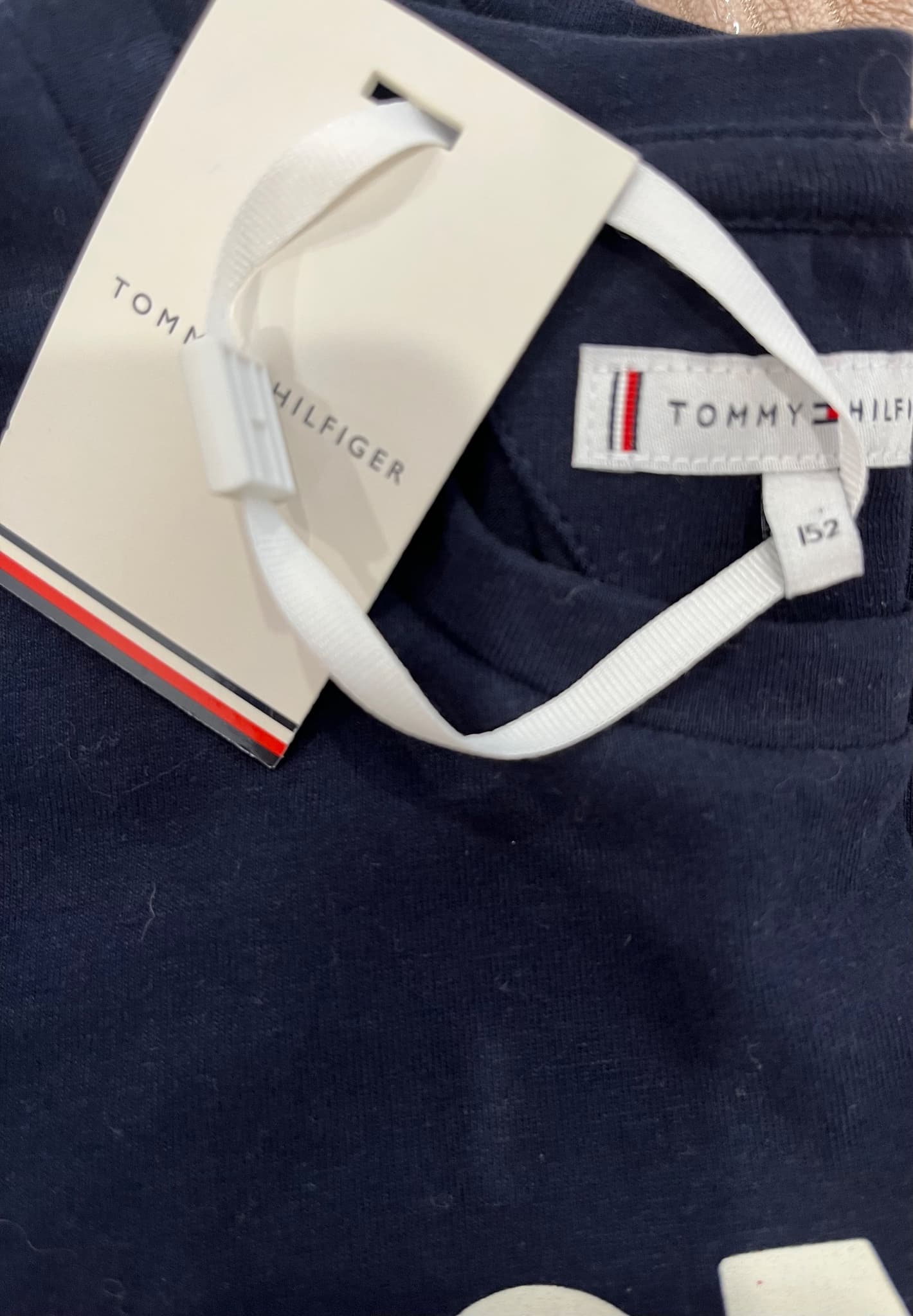 Tommy Hilfiger Girls Navy Blue Logo T-Shirt Dress Age 12/152 Brand New With Tags — photo 11 of 12