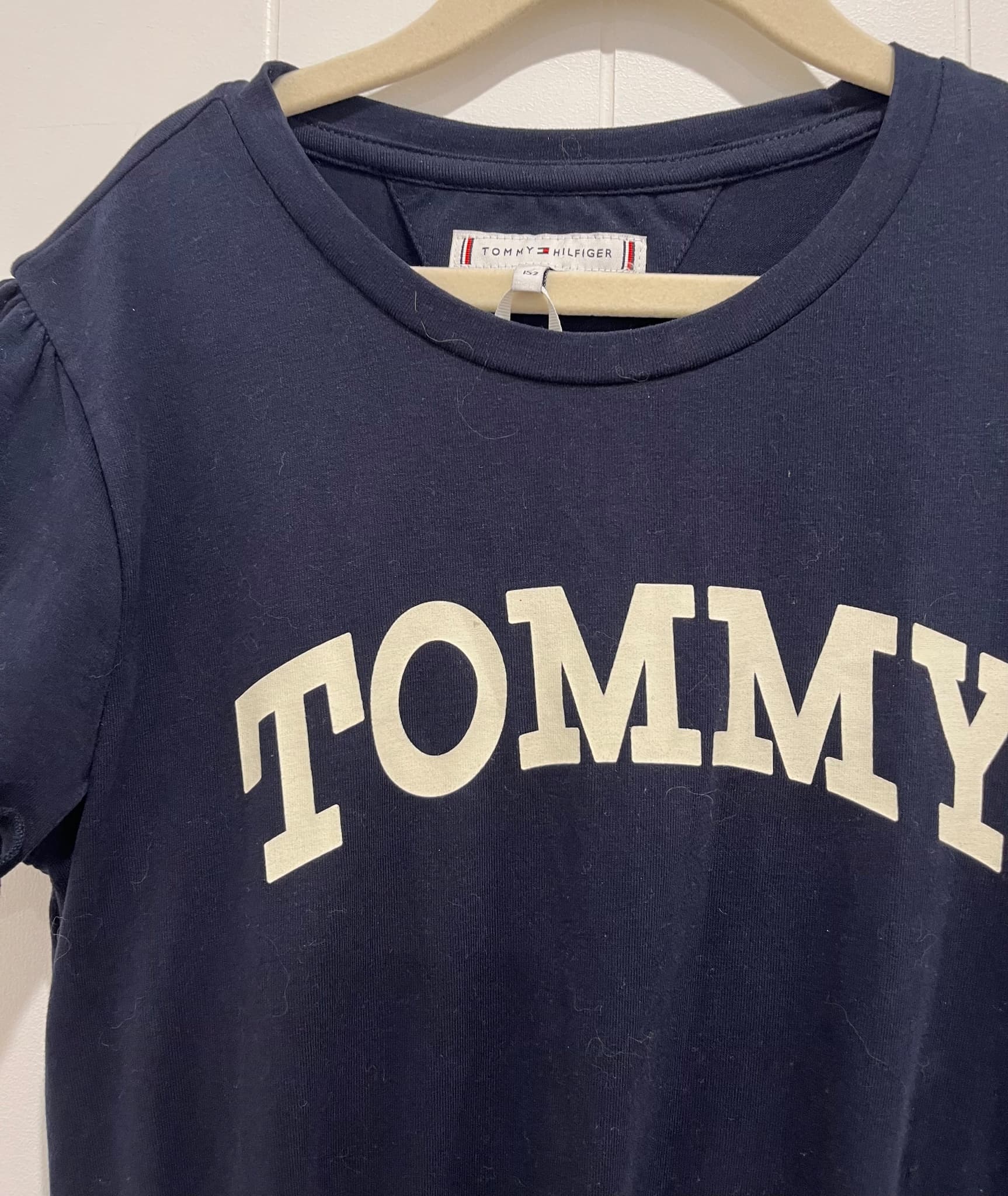 Tommy Hilfiger Girls Navy Blue Logo T-Shirt Dress Age 12/152 Brand New With Tags — photo 3 of 12
