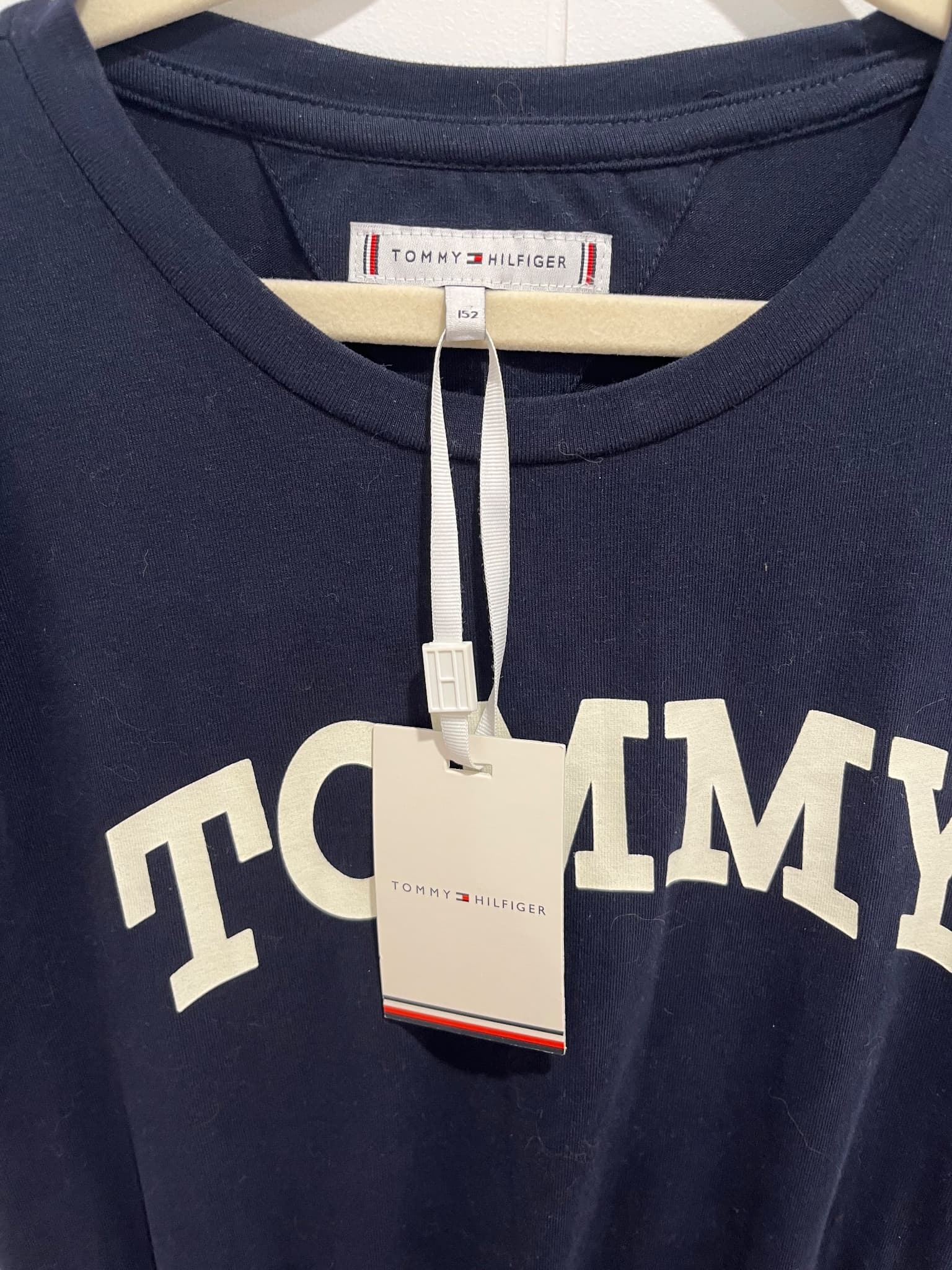 Tommy Hilfiger Girls Navy Blue Logo T-Shirt Dress Age 12/152 Brand New With Tags — photo 4 of 12
