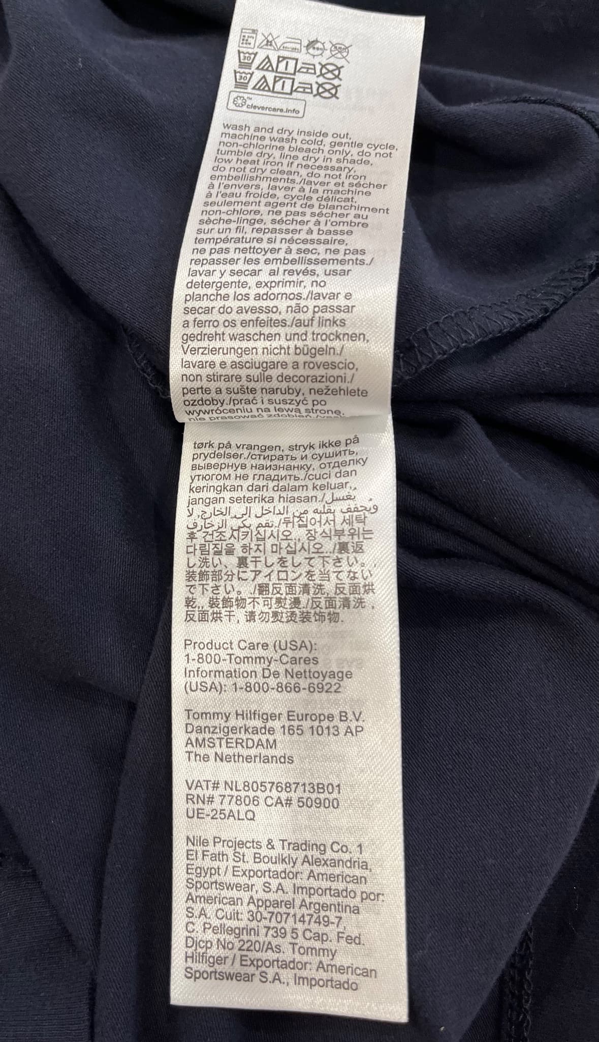 Tommy Hilfiger Girls Navy Blue Logo T-Shirt Dress Age 12/152 Brand New With Tags — photo 10 of 12
