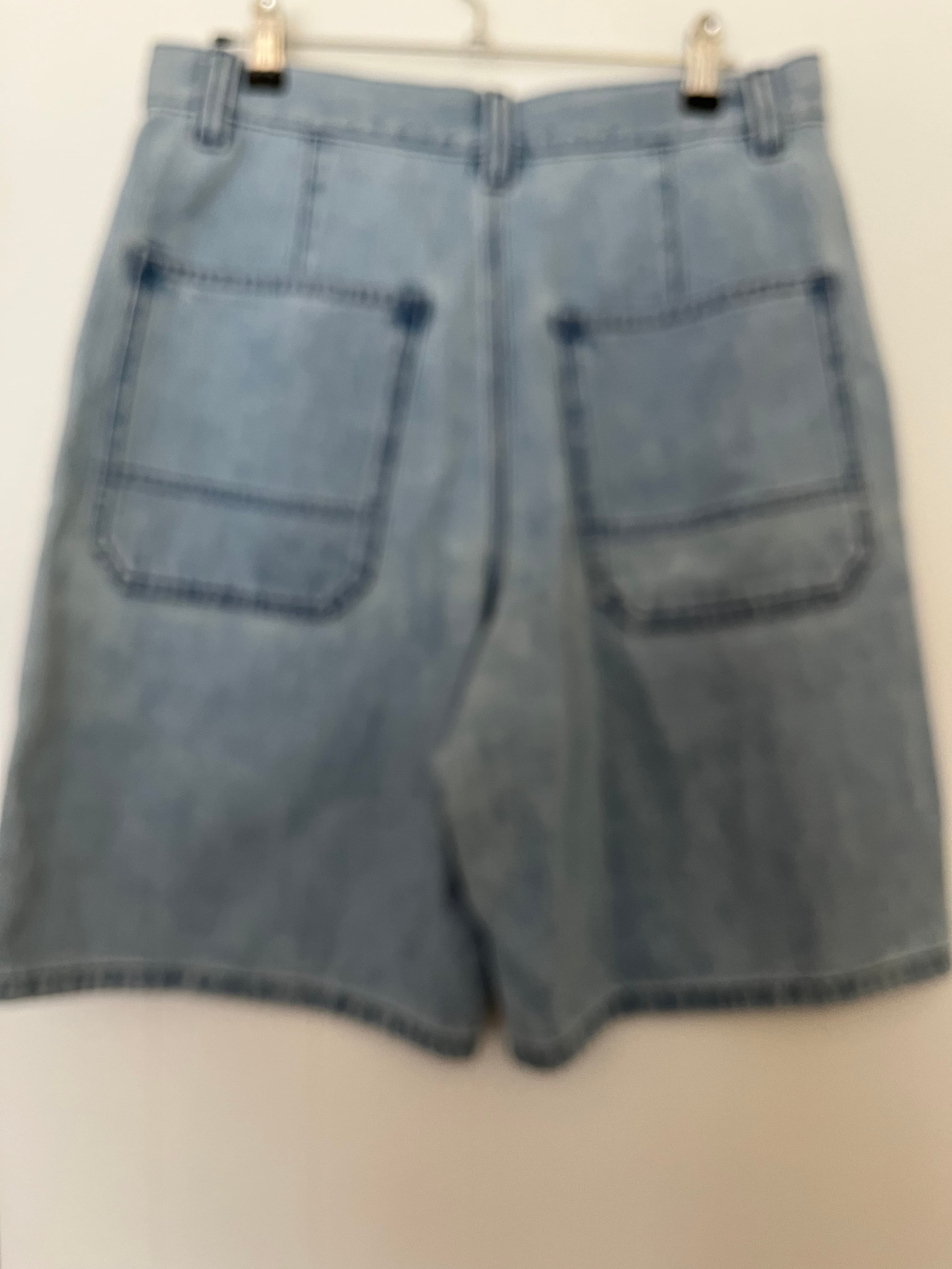 Uniqlo Light Blue Denim Work Shorts Size S — photo 5 of 5