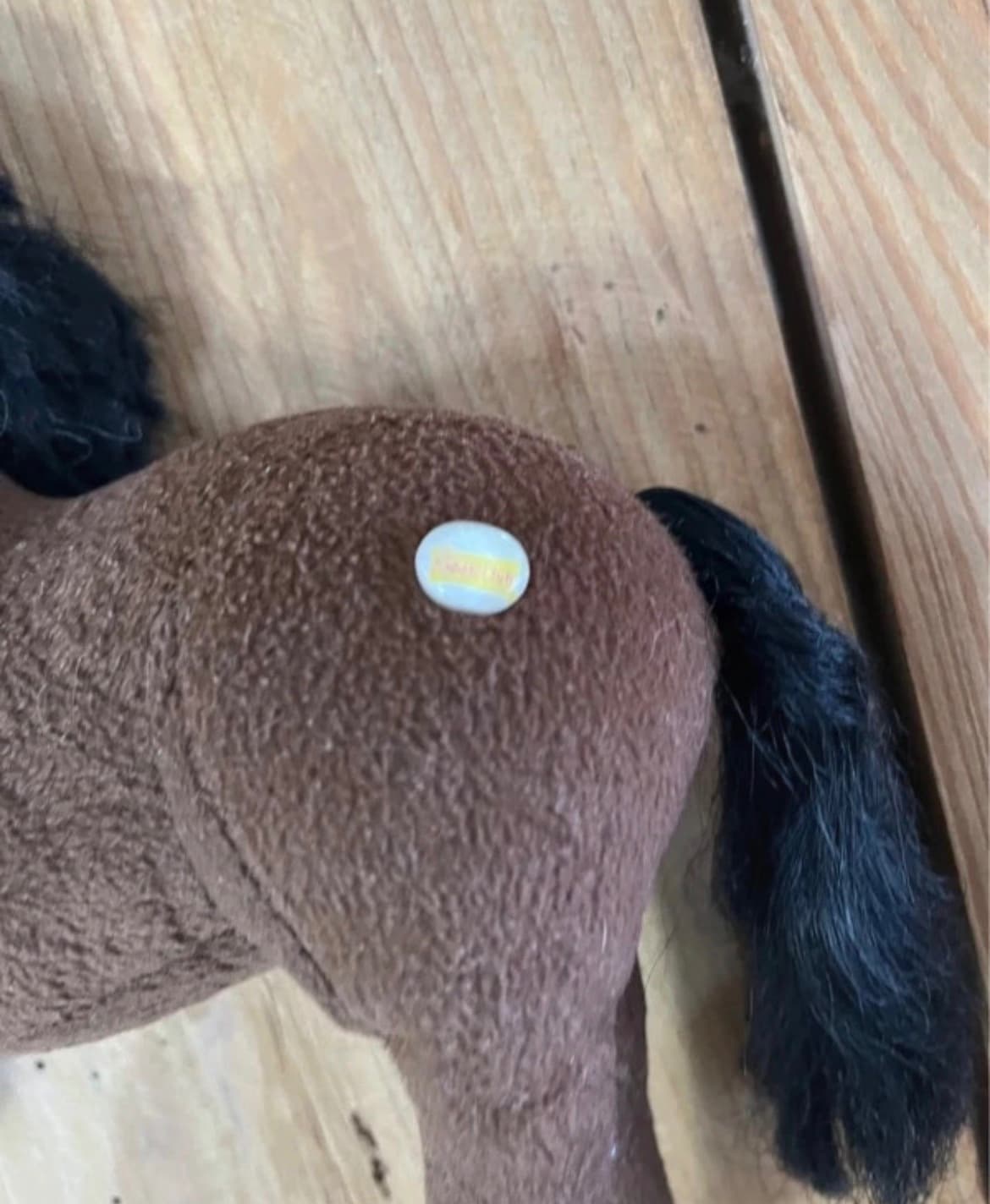 Vintage 2002 The Saddle Club Brown Horse Plush Toy With White Socks and poseable legs — photo 8 of 8