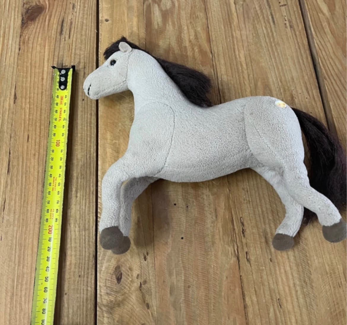 Vintage 2002 The Saddle Club Brown Horse Plush Toy With White Socks and poseable legs — photo 2 of 7