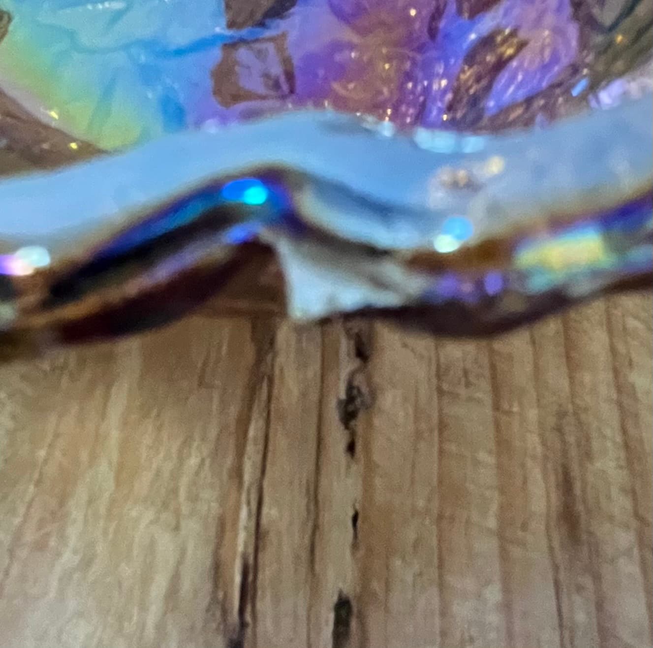 Vintage Amber Carnival Glass Blackberry Bowl Dish 18.5cm — photo 8 of 8