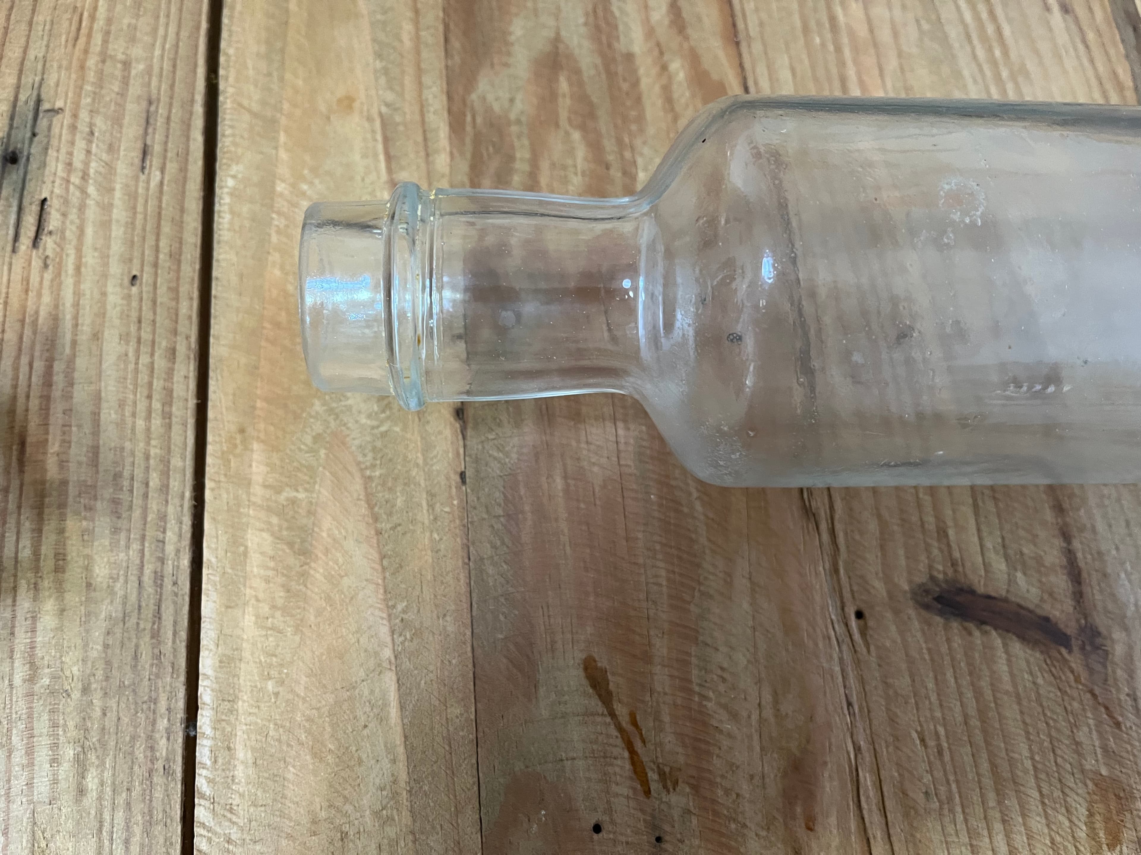 Vintage Clear Glass Hollow Rolling Pin Kitchenware Antique Collectible — photo 4 of 5