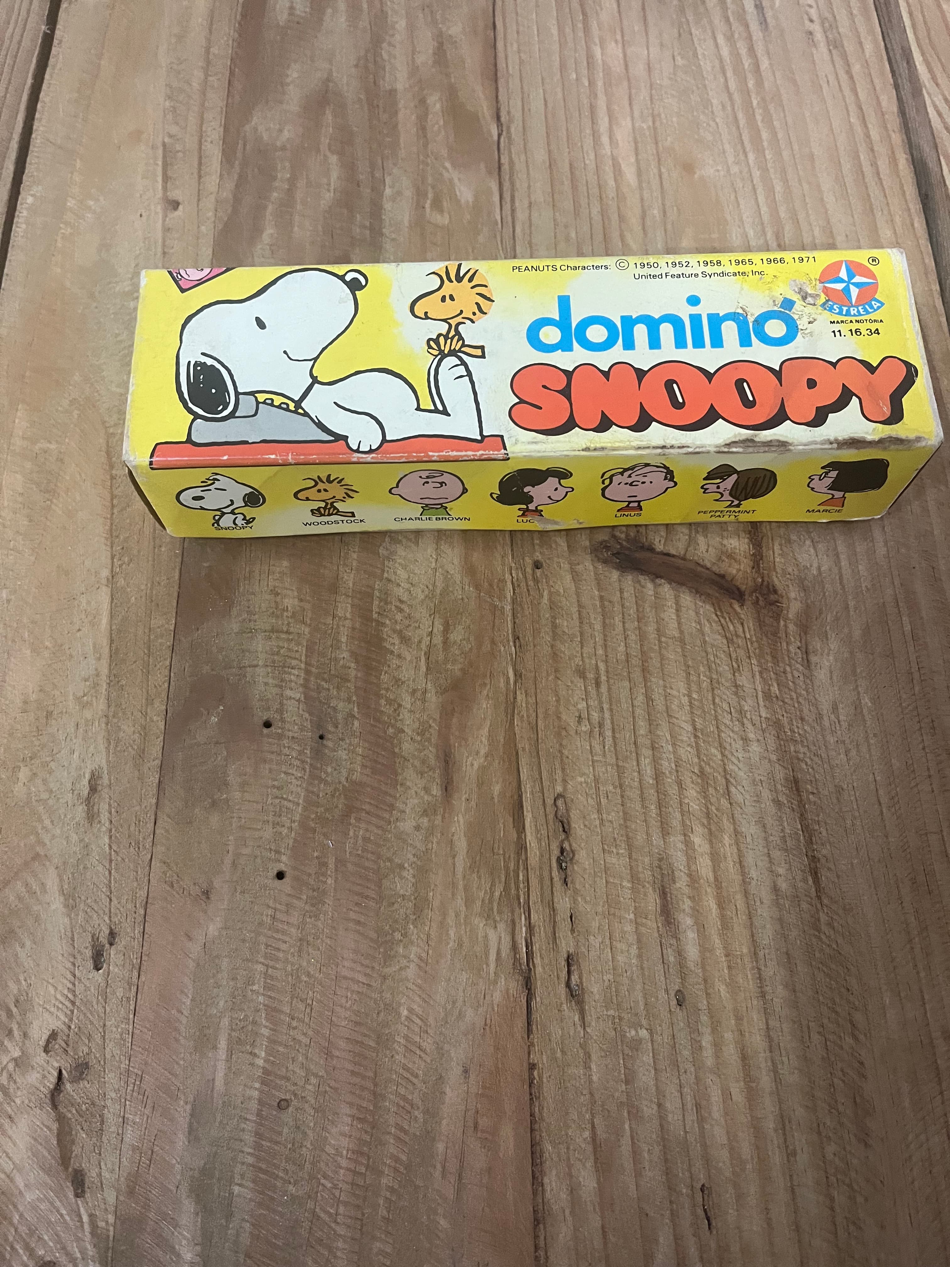 Vintage Estrela Peanuts Snoopy Domino Game Set from 1971 — photo 7 of 7