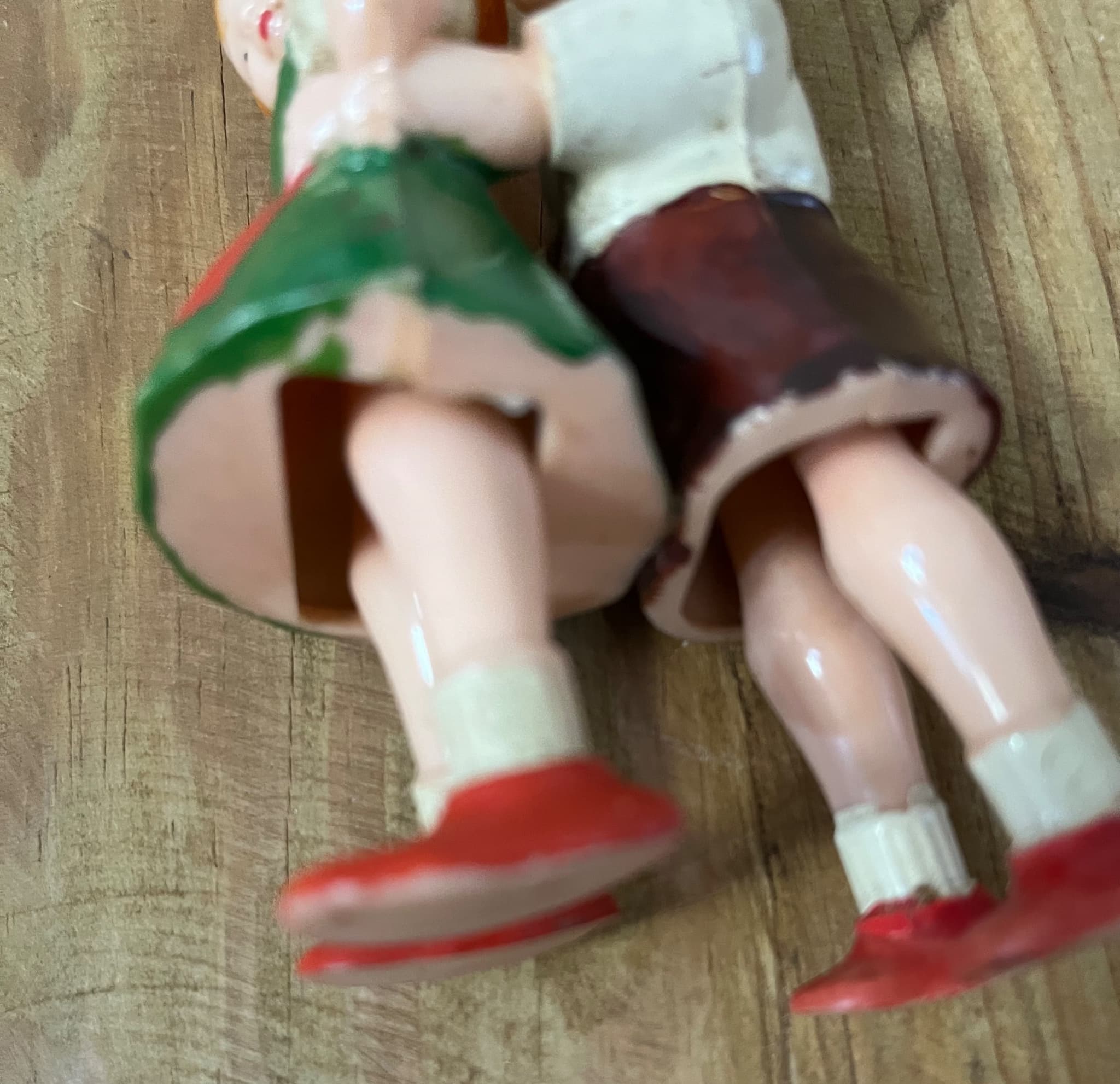 Vintage German Boy in Lederhosen & Girl Ramp Walkers Turtle Antique Toy SCHILDKROT Collectible — photo 10 of 14