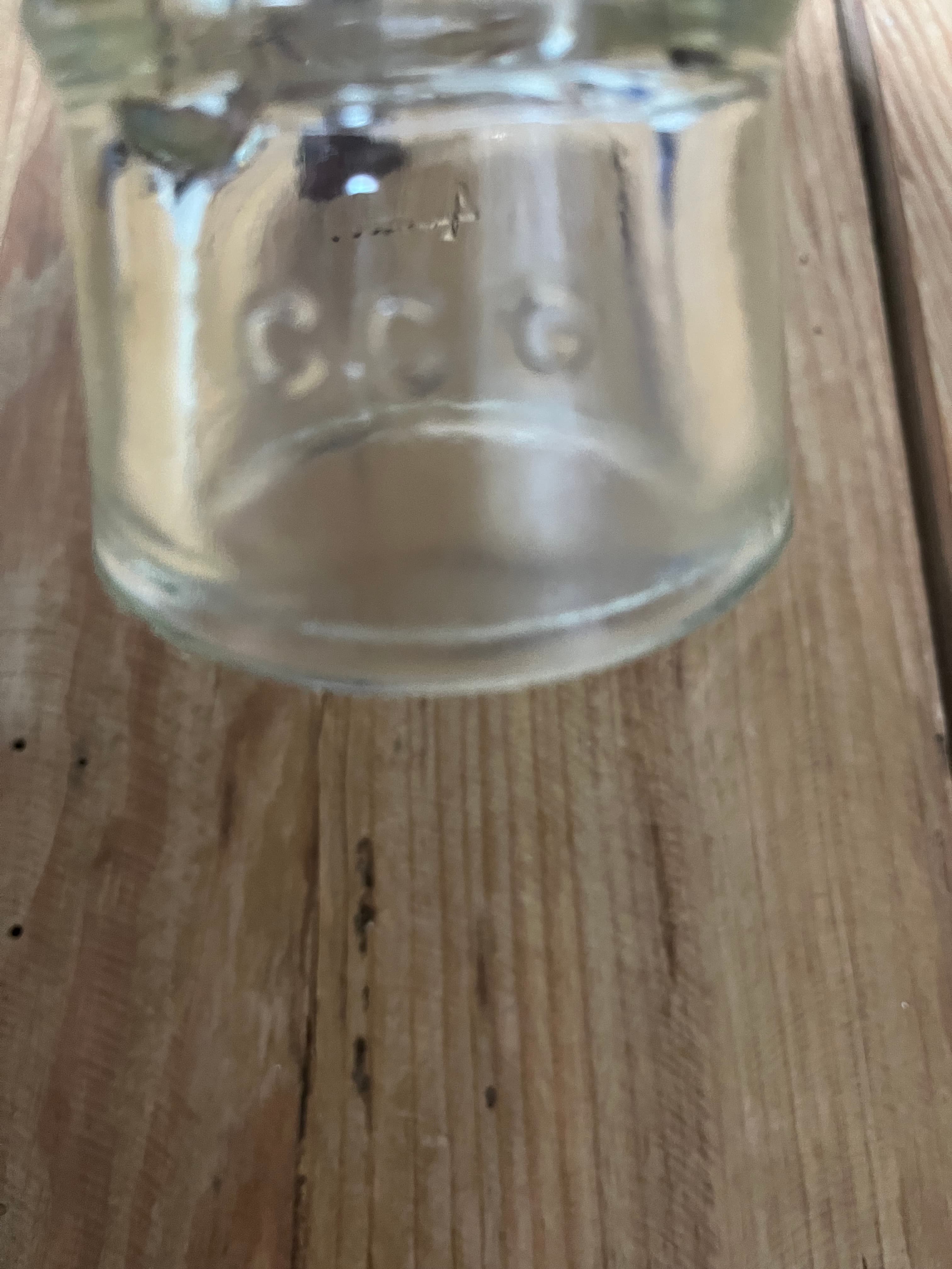 Vintage Glass Telegraph Insulators - AGM Brown & CCG Clear Pair — photo 6 of 10