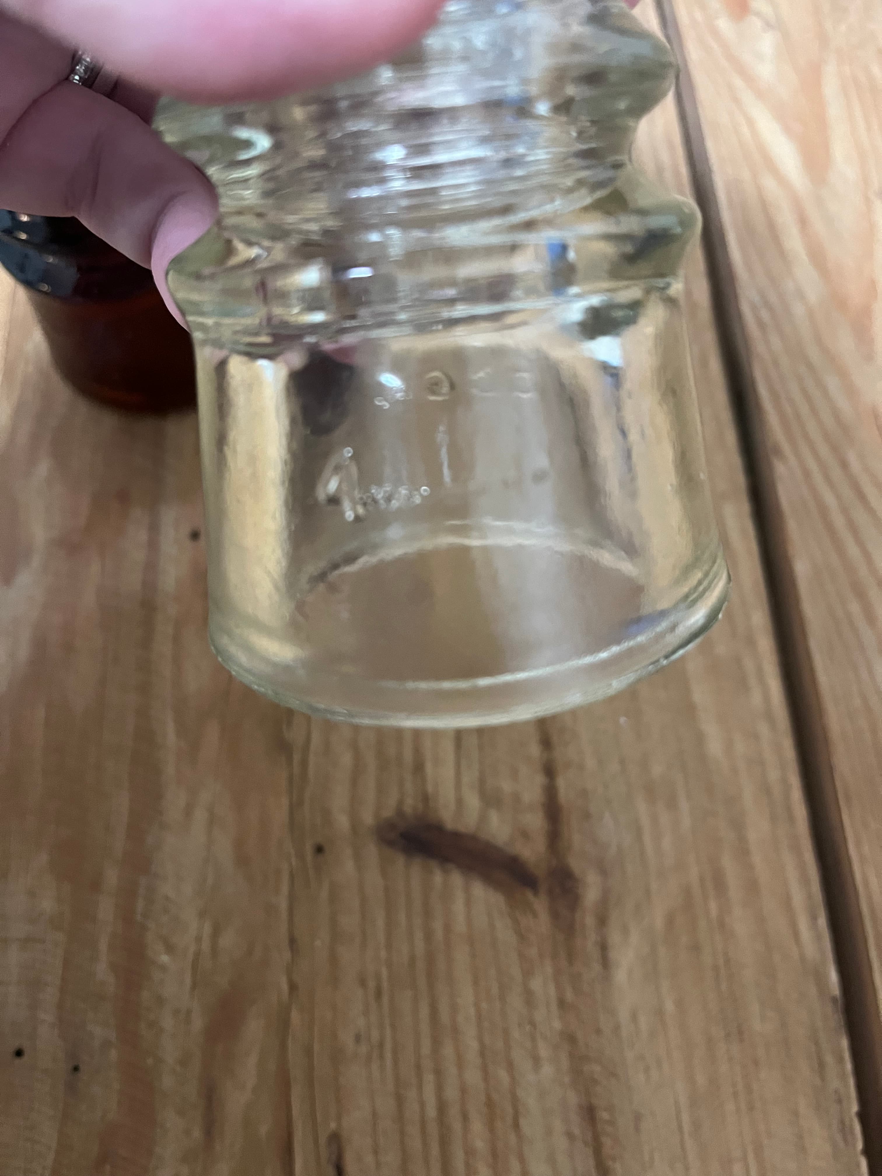 Vintage Glass Telegraph Insulators - AGM Brown & CCG Clear Pair — photo 9 of 10
