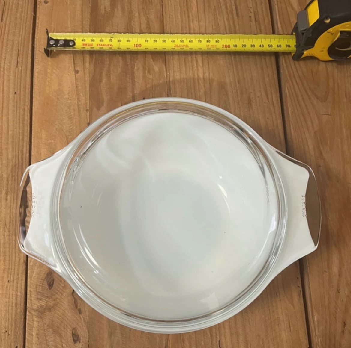 Vintage Pyrex Blue Iris Pattern Casserole Dish With Glass Lid England — photo 7 of 10