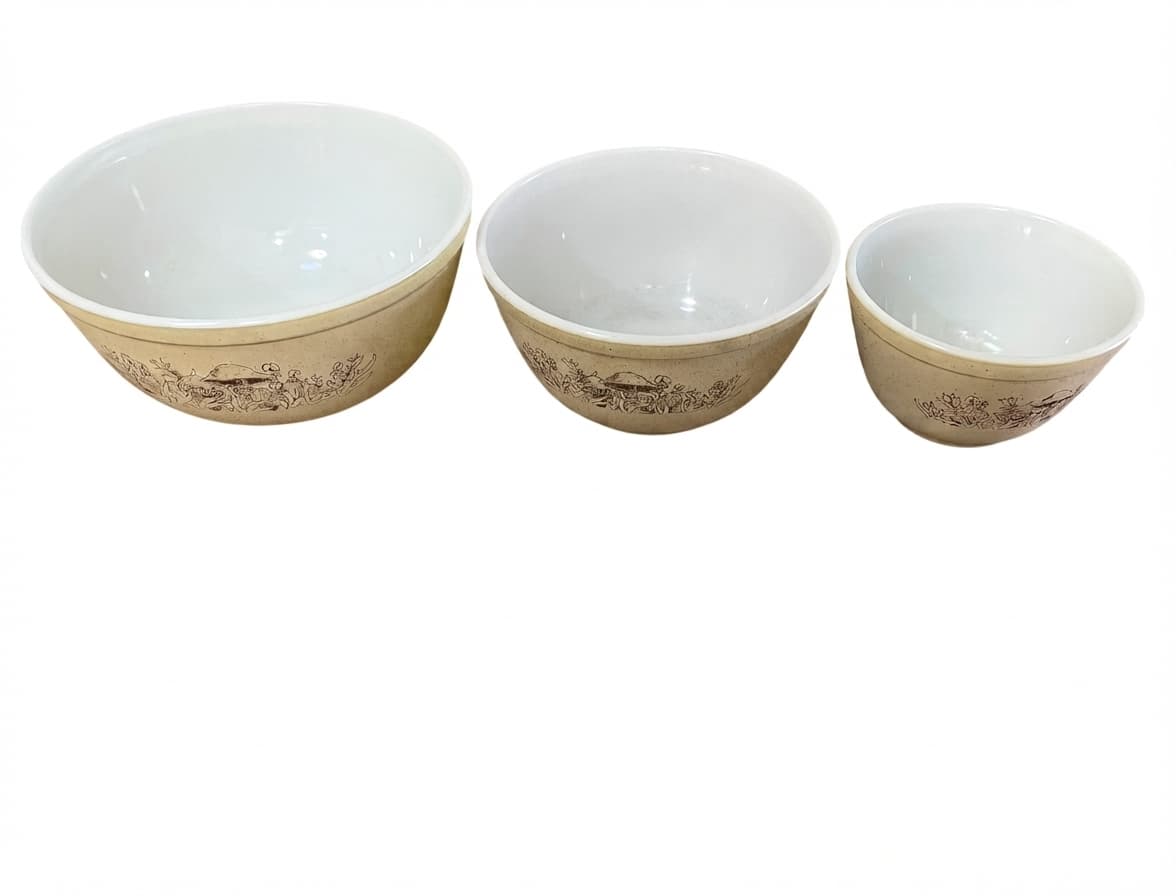 Vintage Pyrex Forest Fancies Mixing Bowl Set Of 3 — photo 1 of 5