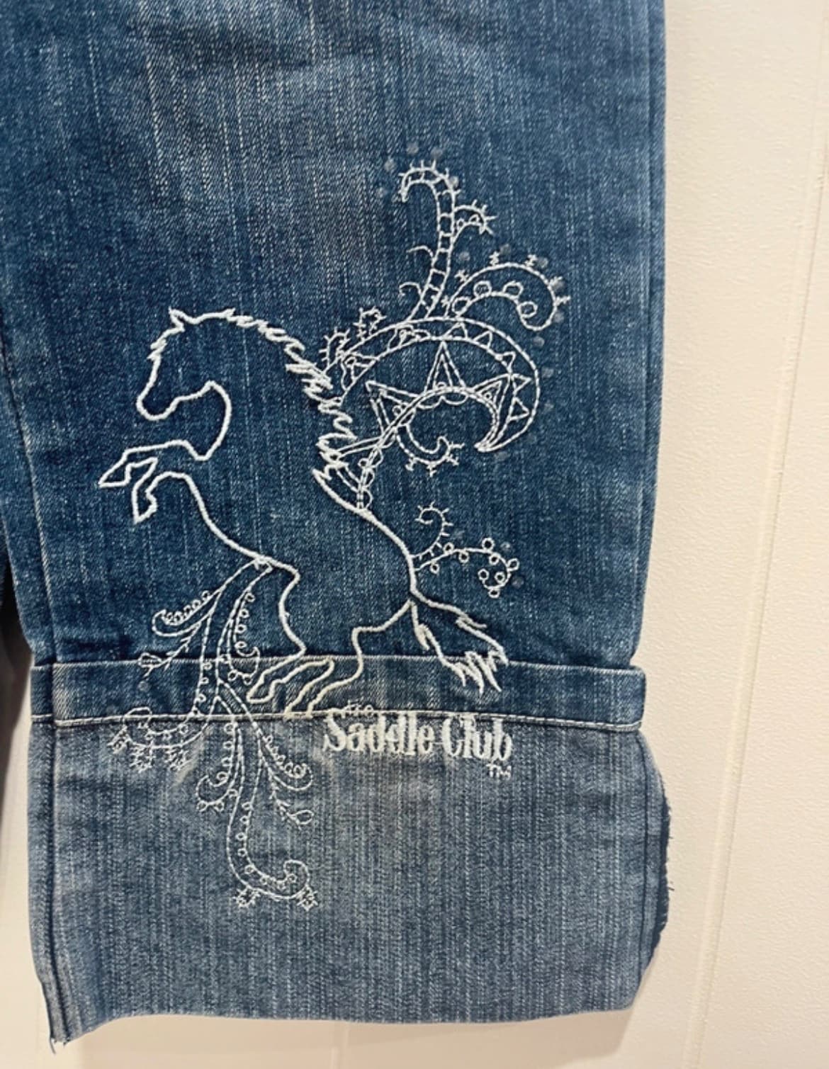 Vintage Target Girls Embroidered Saddle Club Denim Jeans Size 5 — photo 3 of 5